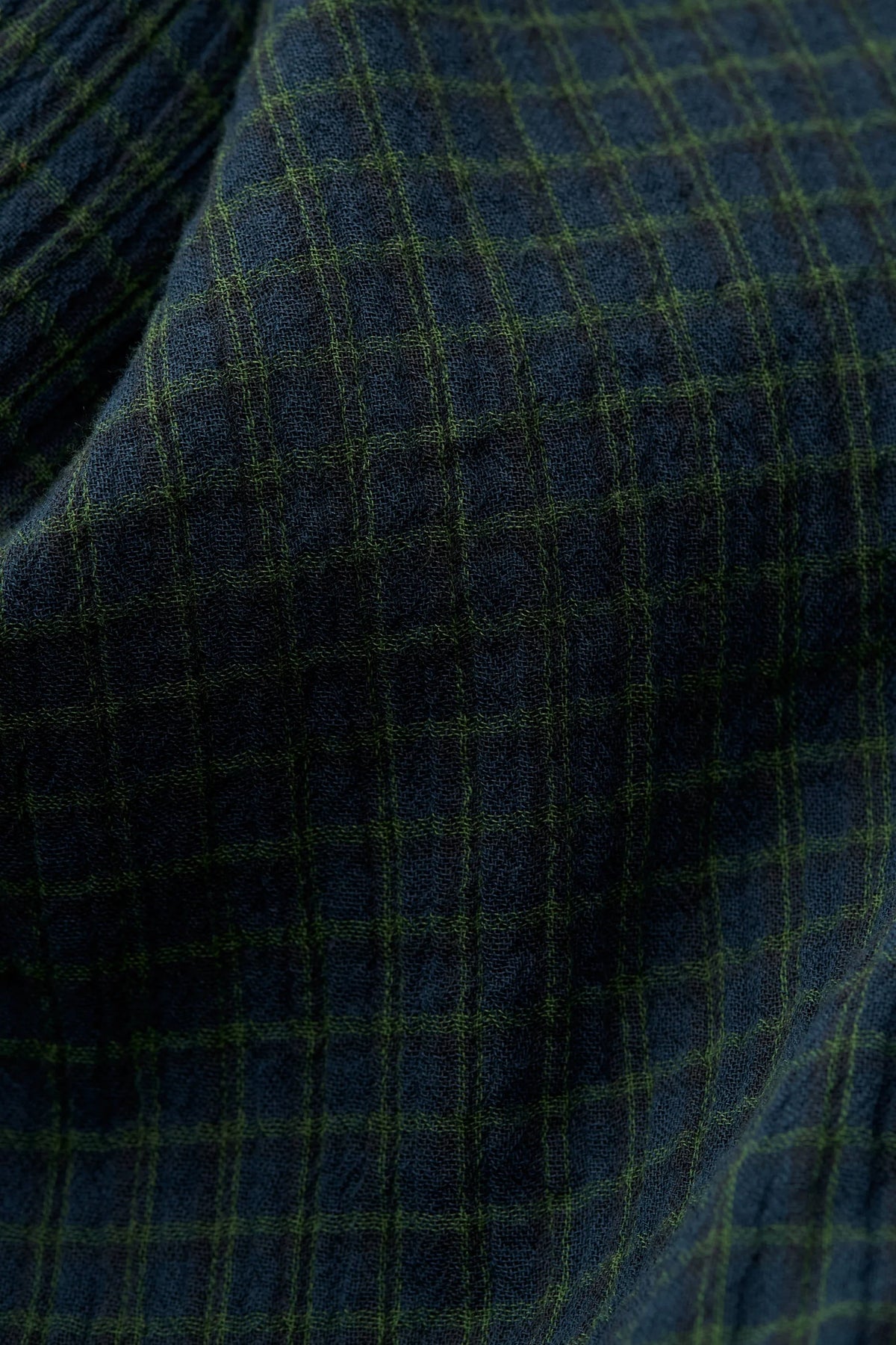 Rumba Shirt Navy Green Check_8