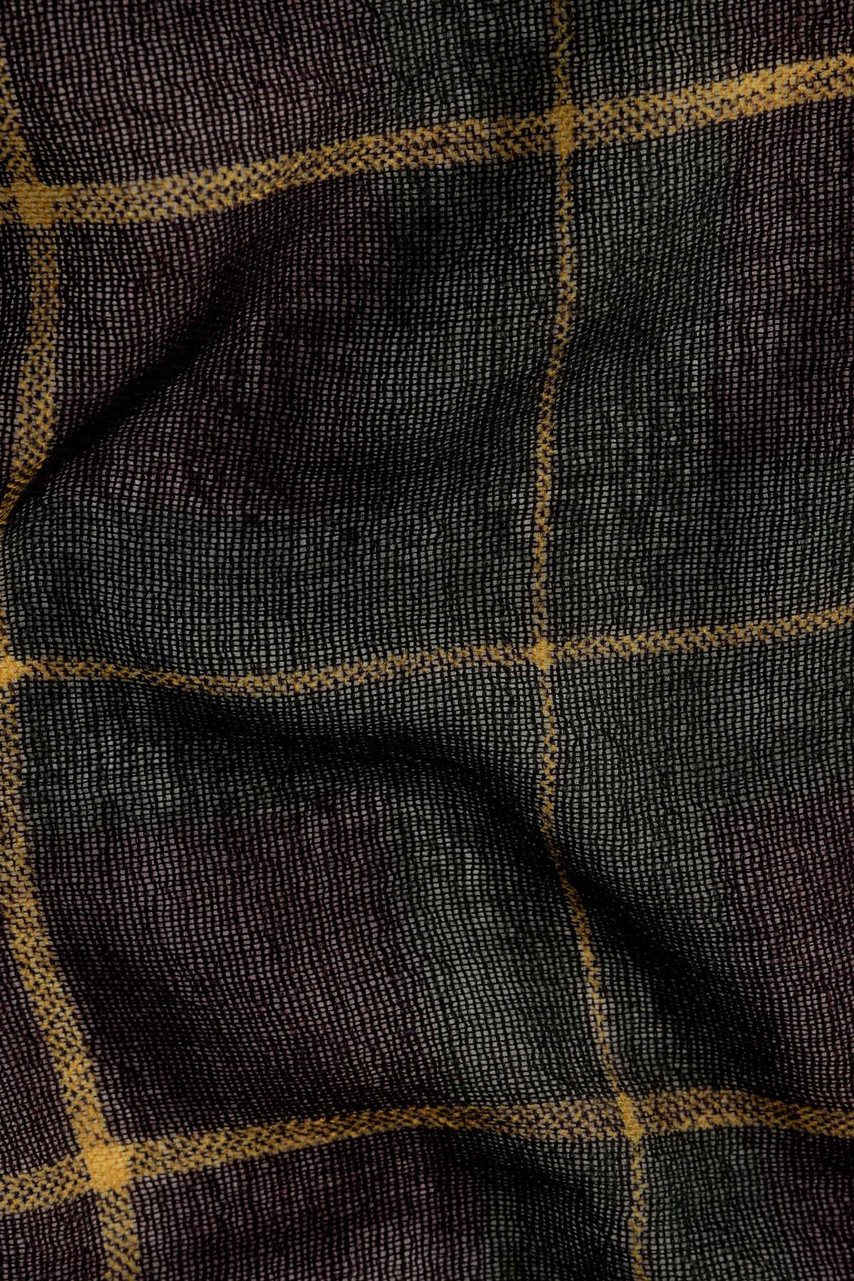 Salazar Wool Scarf Amber Check_2