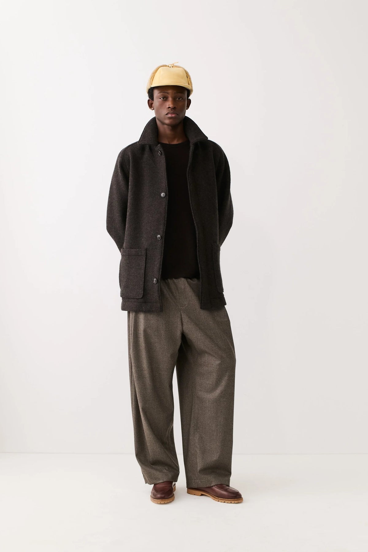 Wewa Wide Trousers Dirty Houndstooth