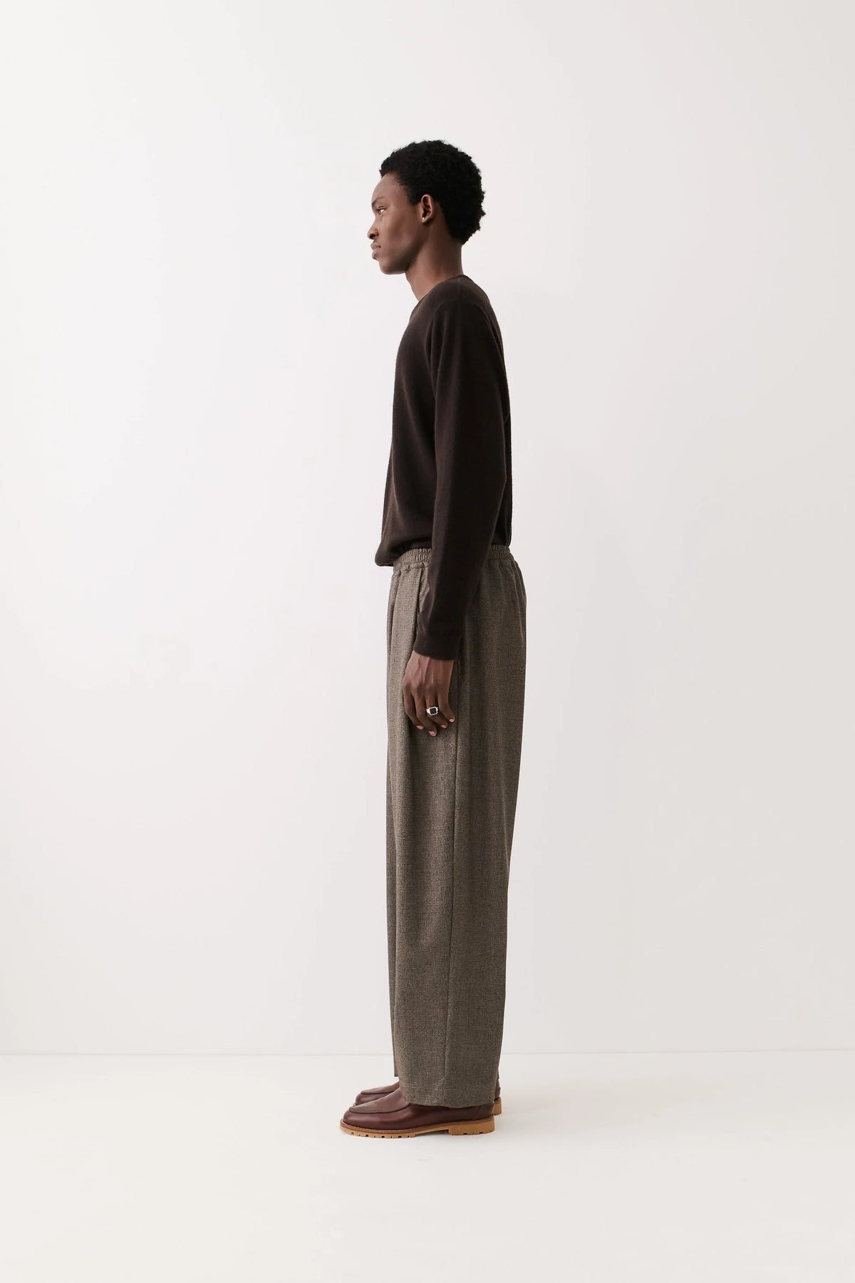 Wewa Wide Trousers Dirty Houndstooth_3