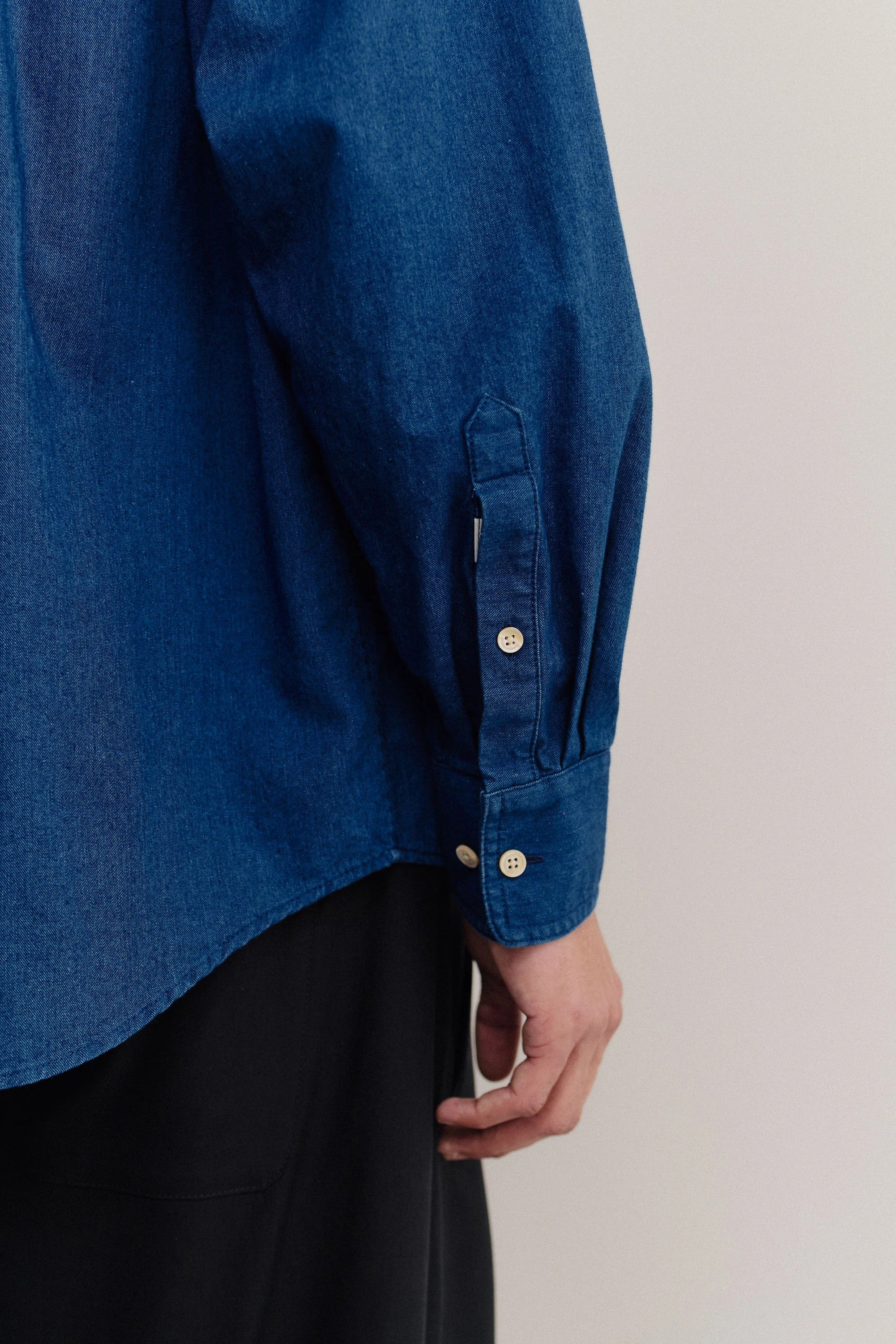Banita Button Down Shirt Soft Indigo_4