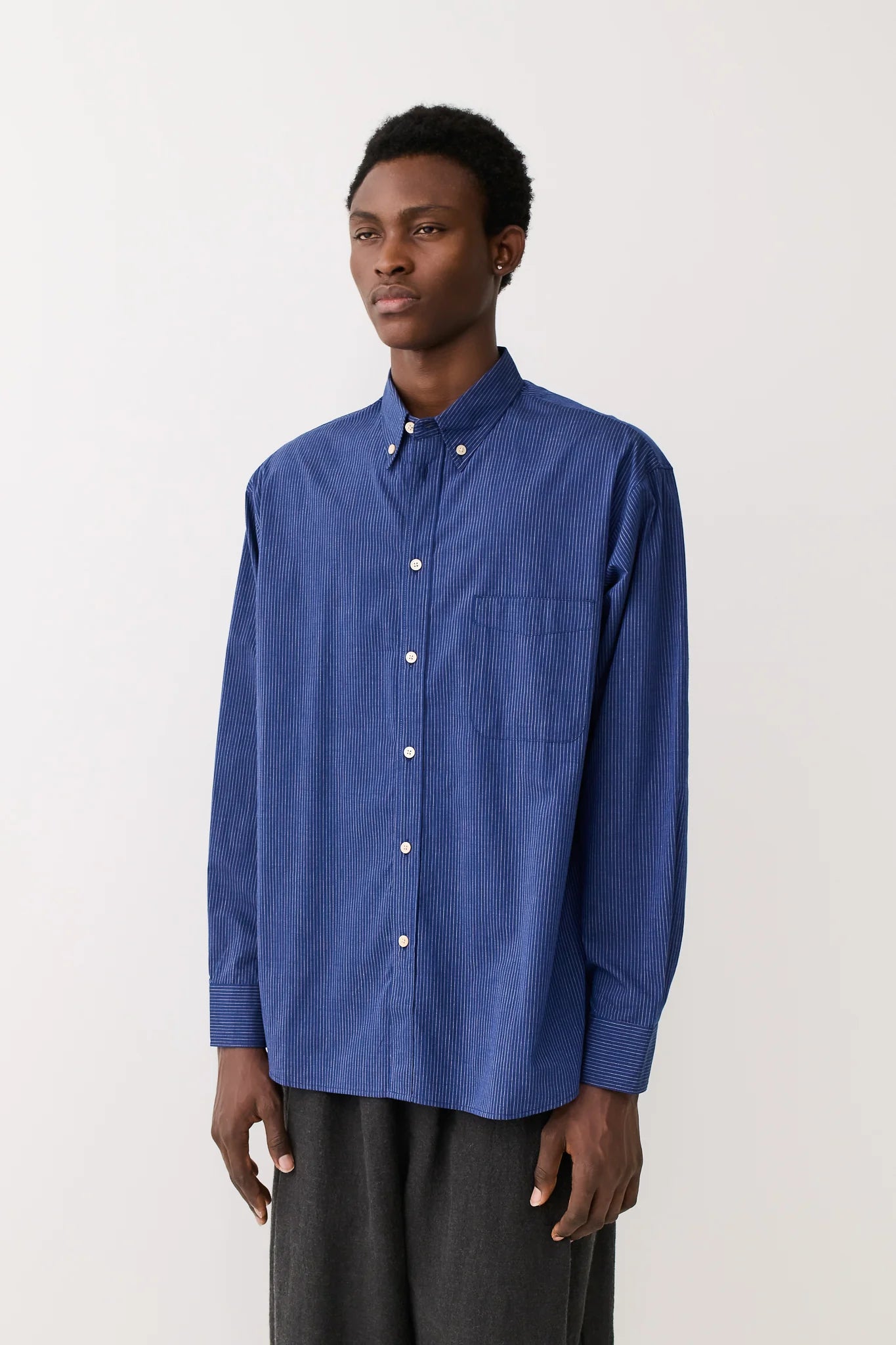 Banita Button Down Shirt Waterfall Stripe_2