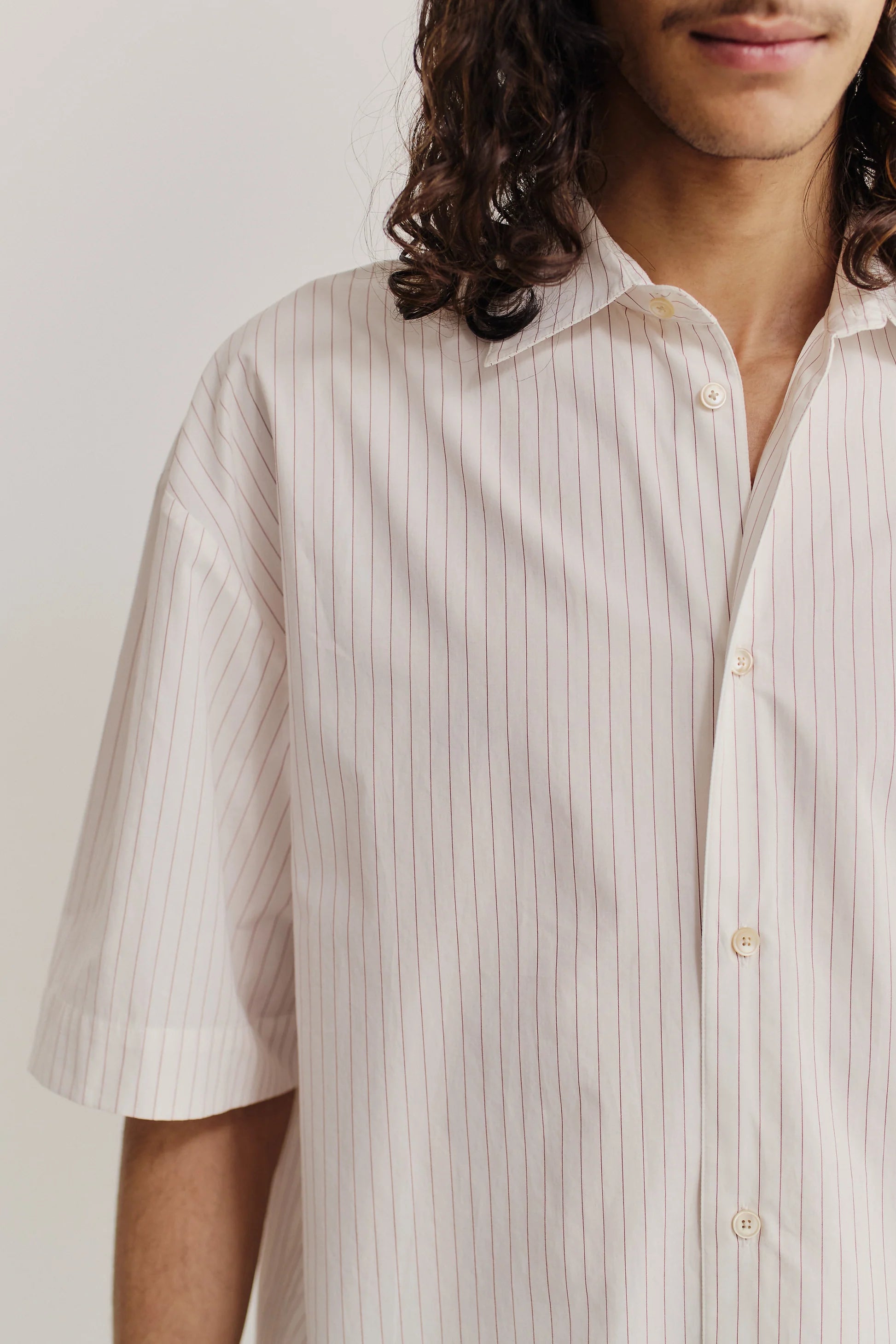 Bantu Shirt Cayenne Stripe_5