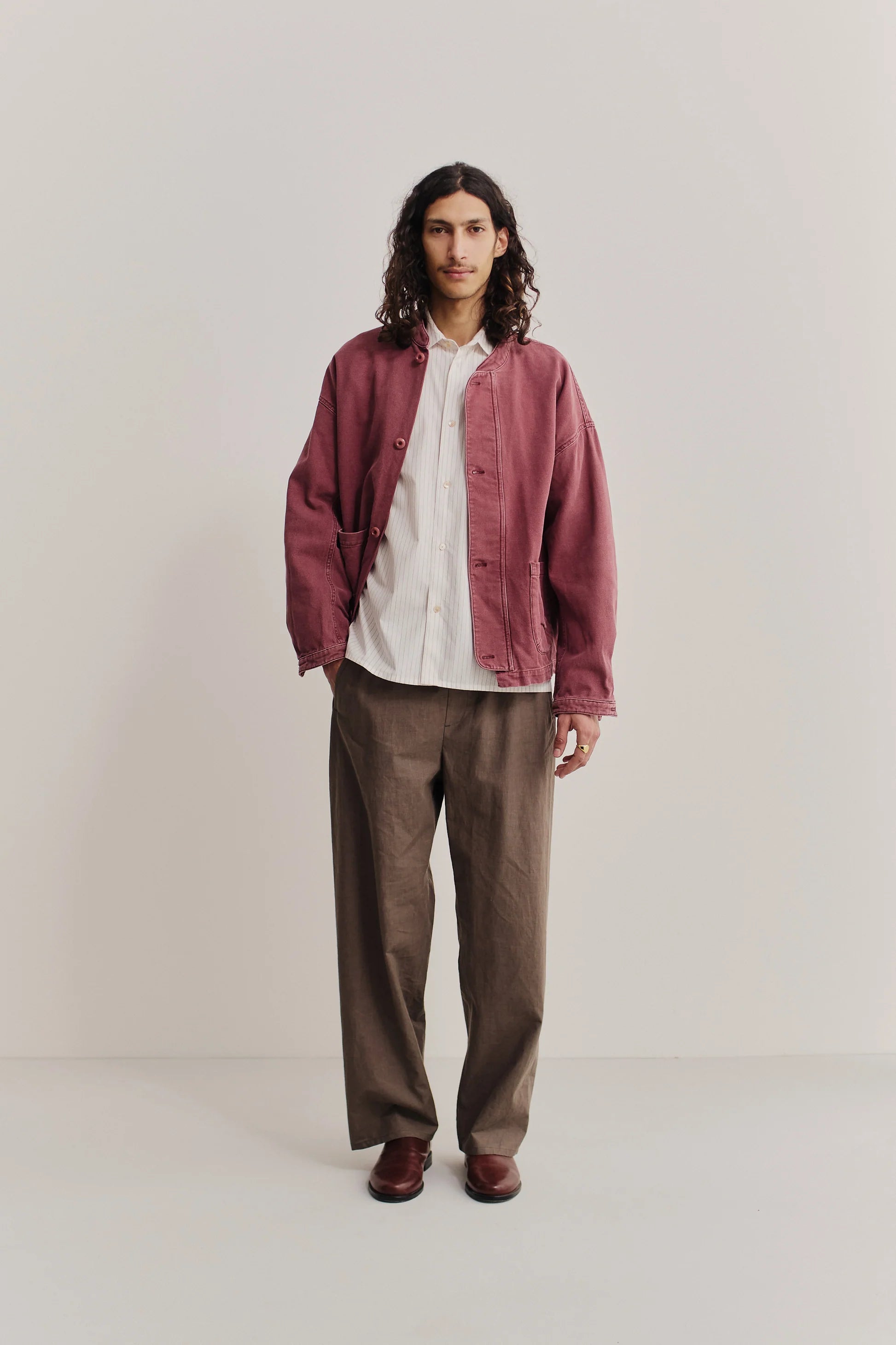 Bantu Shirt Cayenne Stripe_6