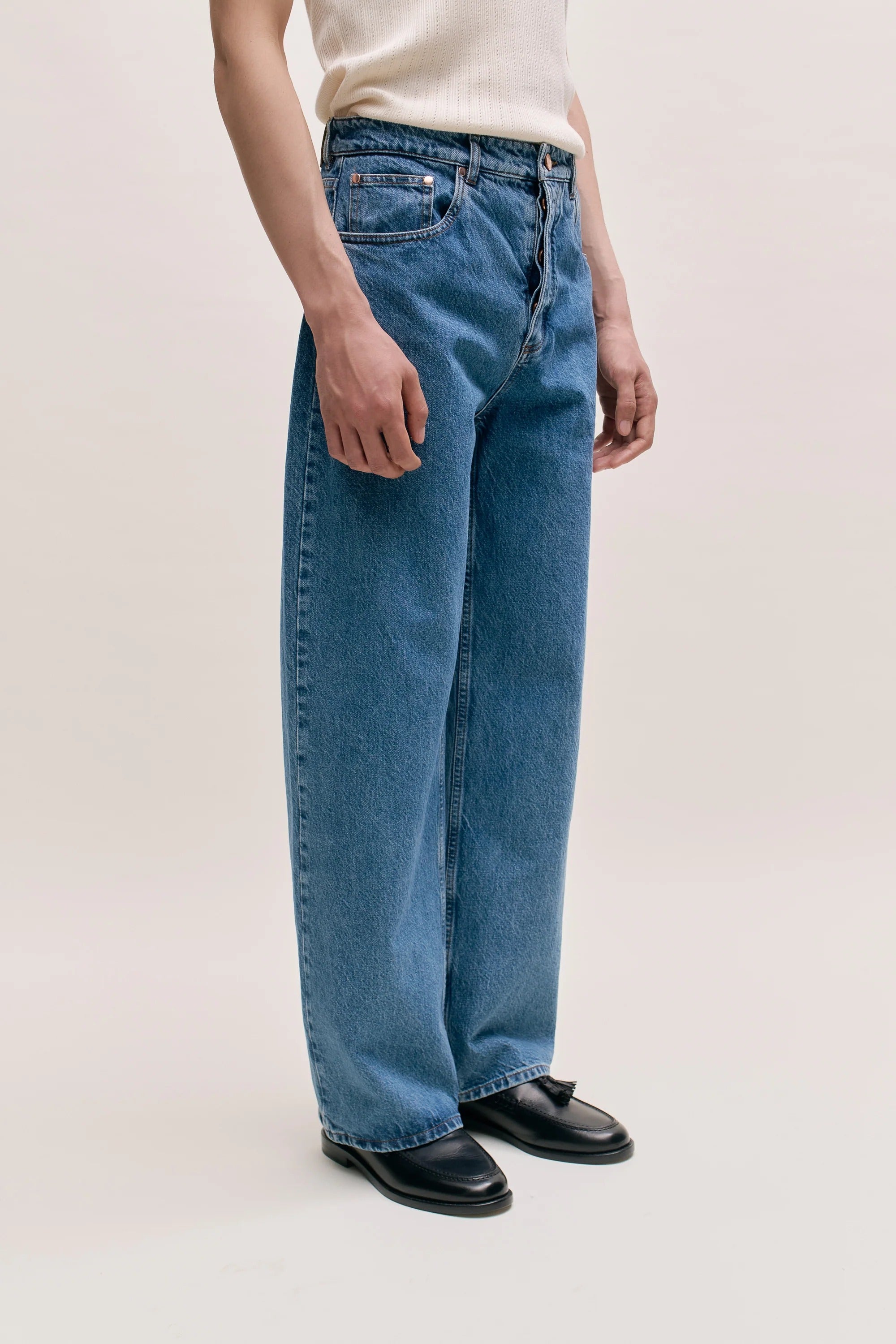 Beto Wide Jeans Indigo Denim