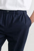 SPORTIVO STORE_Elasticated Wide Trousers Frosty Navy Flannel_7