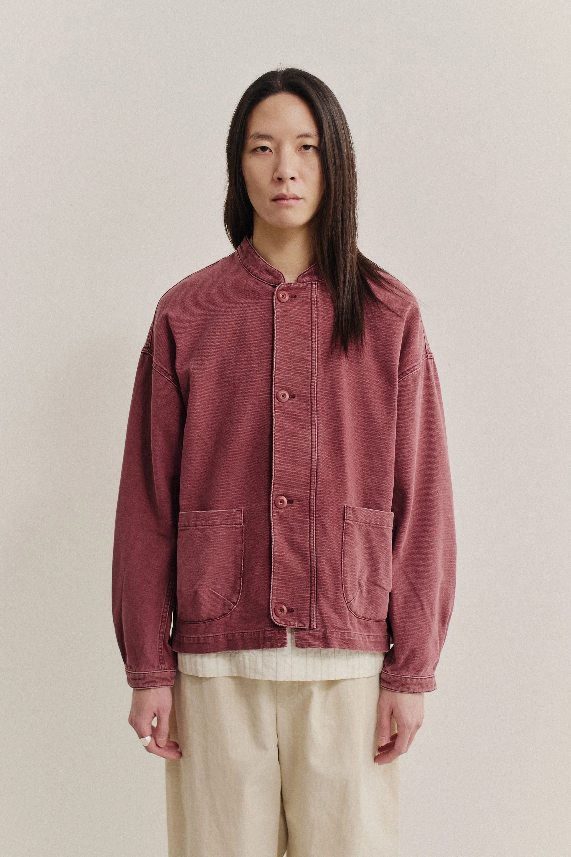 Jaspal Jacket Dried Berry Denim_1