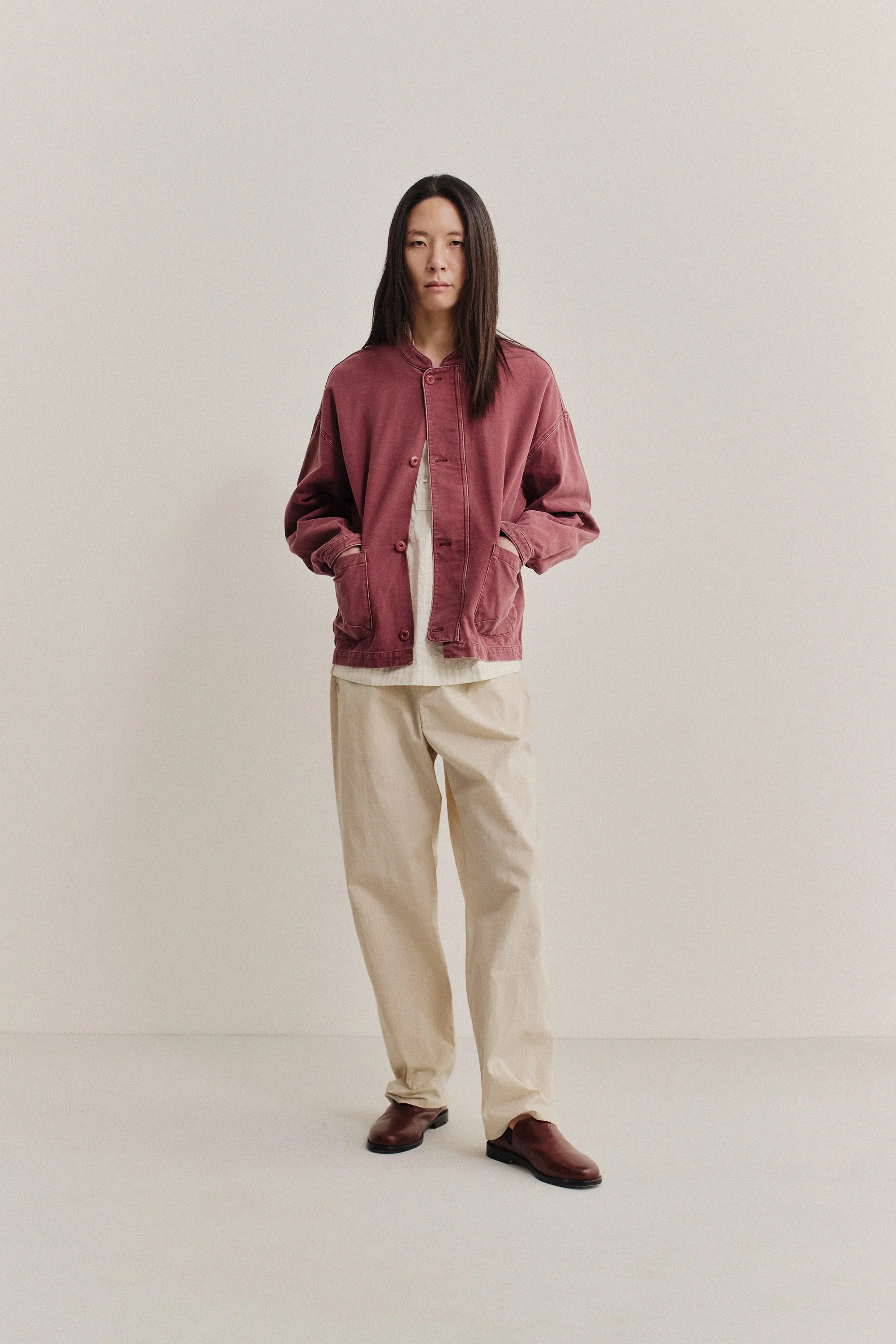 Jaspal Jacket Dried Berry Denim_2