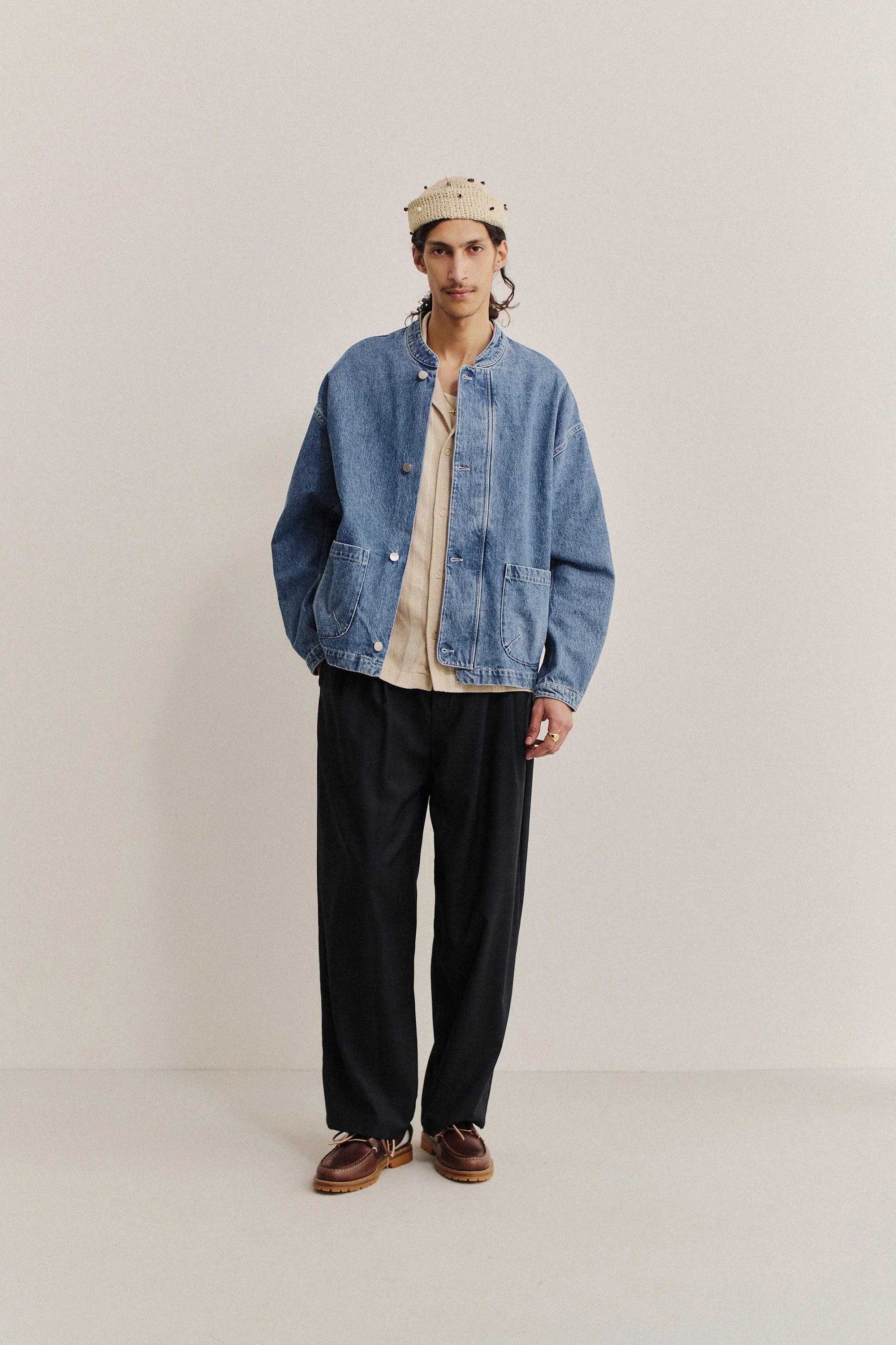 Jaspal Jacket Worn Denim