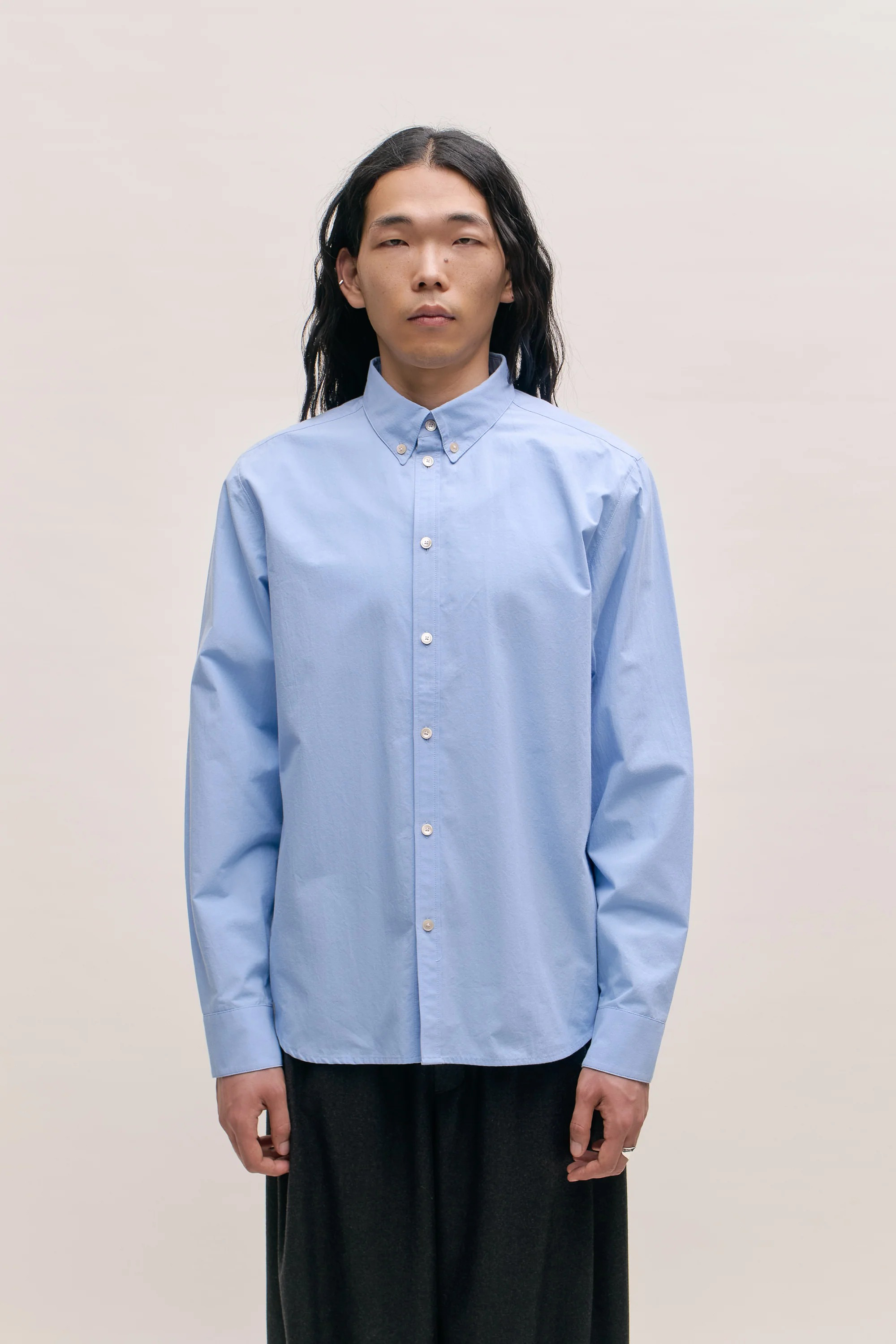 Mani Button Down Shirt Delphinum Blue