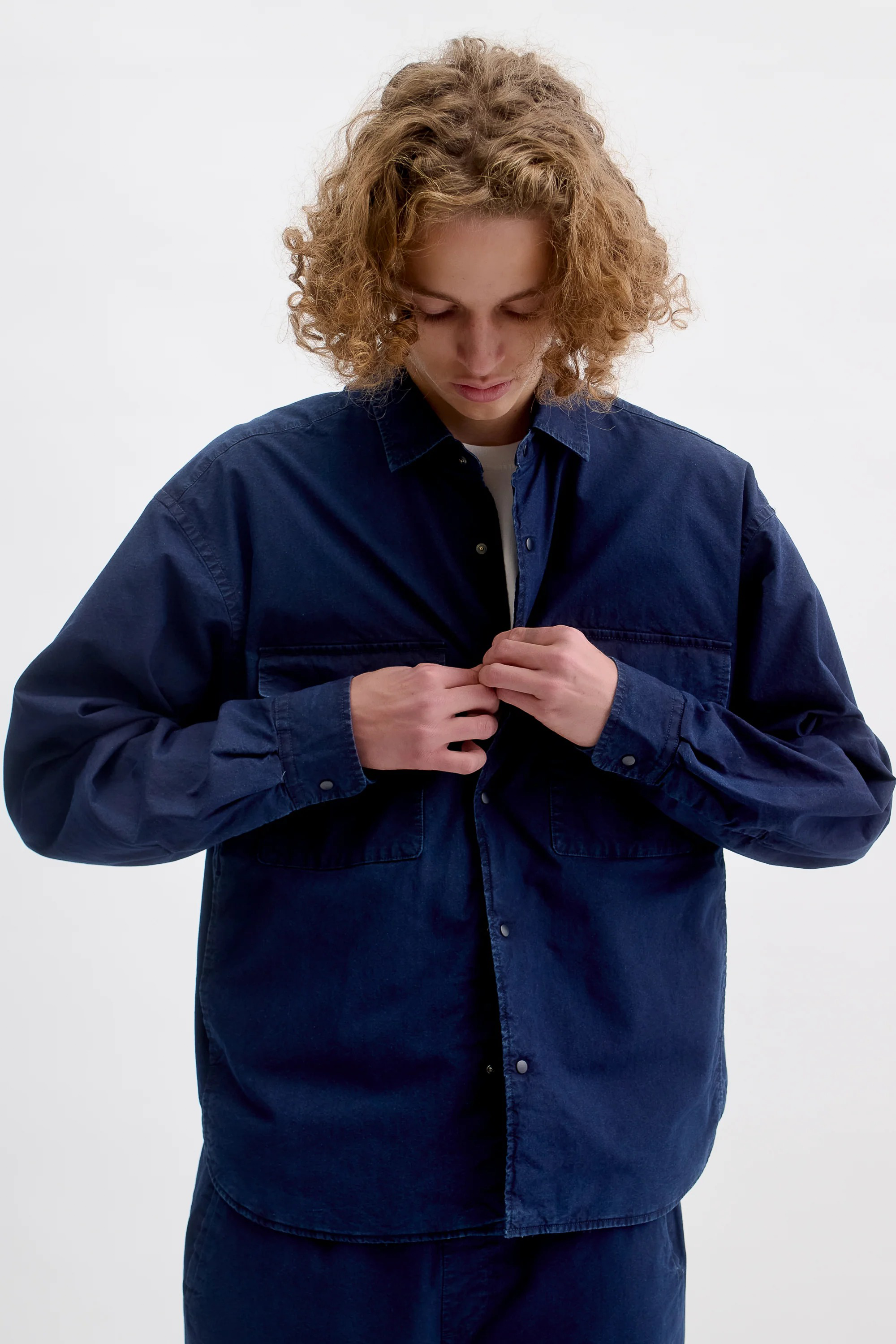 X Nanamica Insulation Shirt Indigo_3