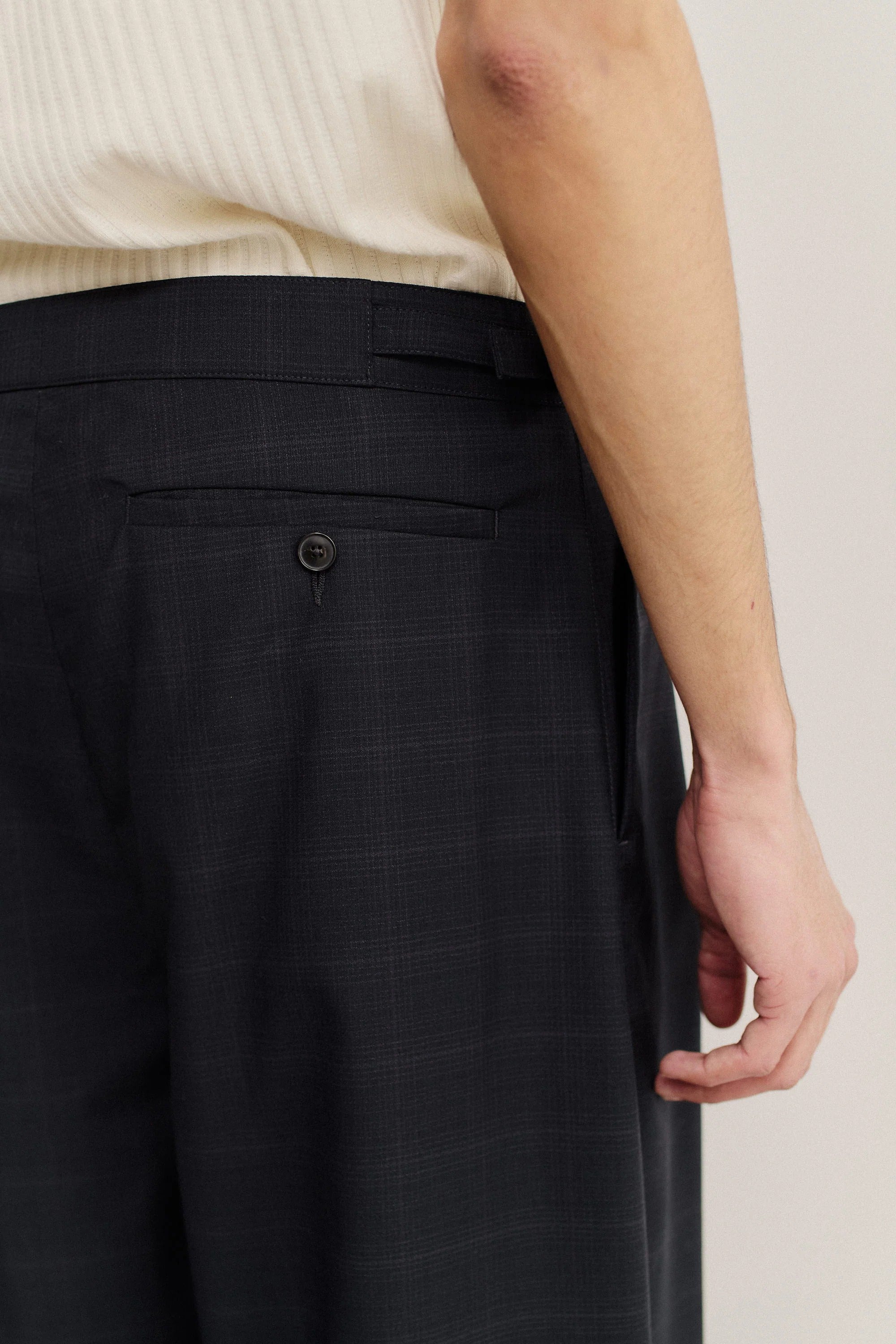 Piero Pants Checkered Black_4