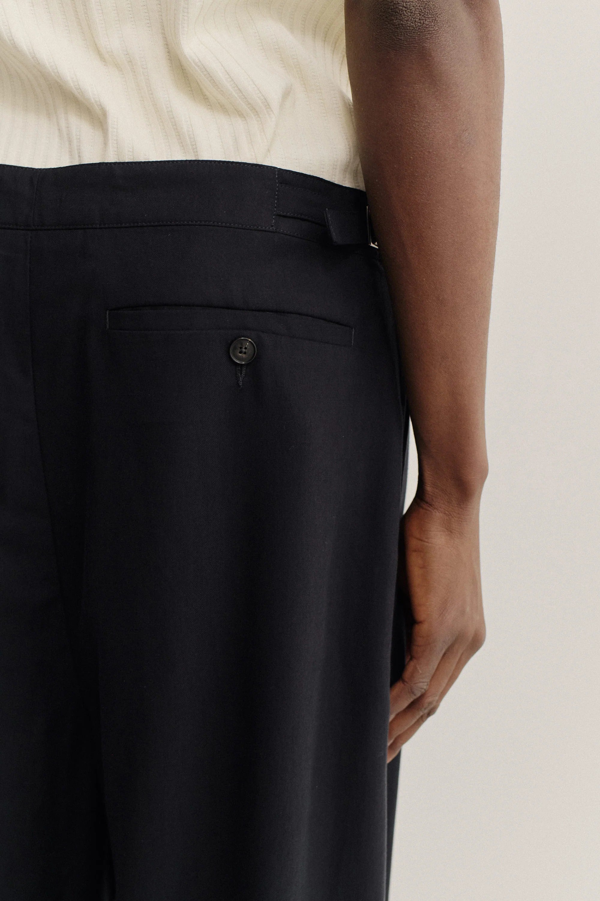 Piero Pants Soft Black Twill_4