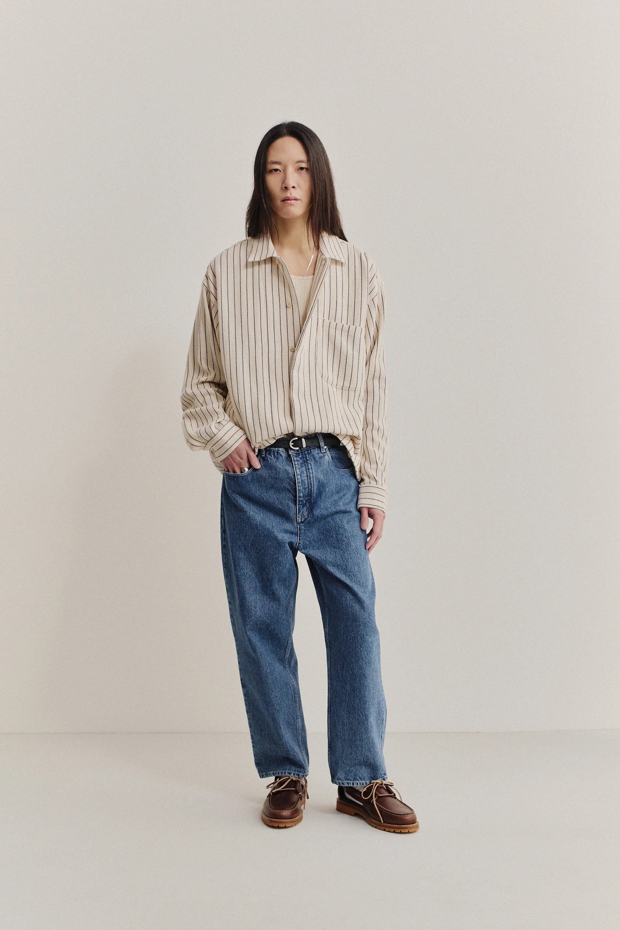 Rumba Shirt Blue Panama Stripe