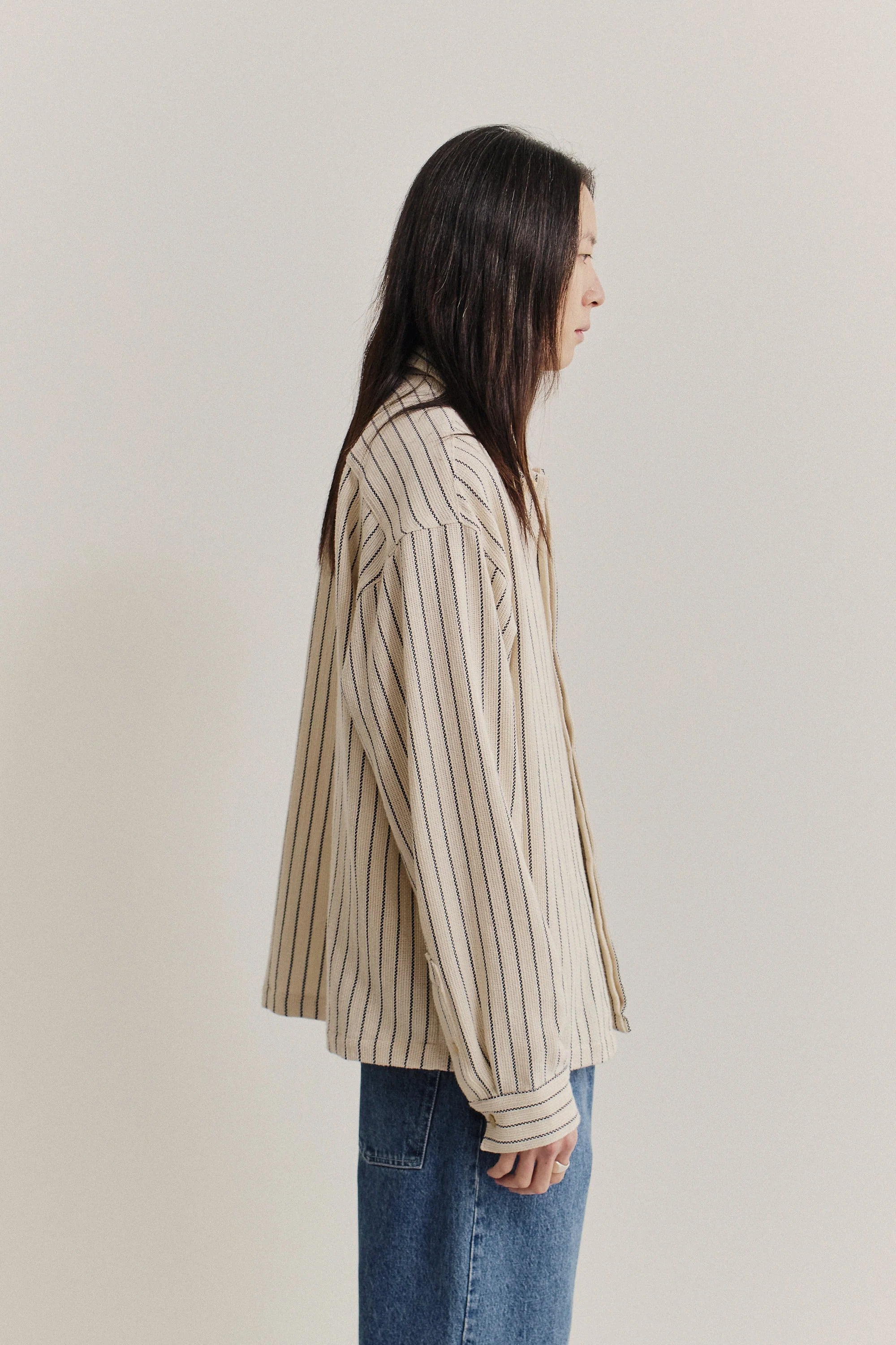 Rumba Shirt Blue Panama Stripe