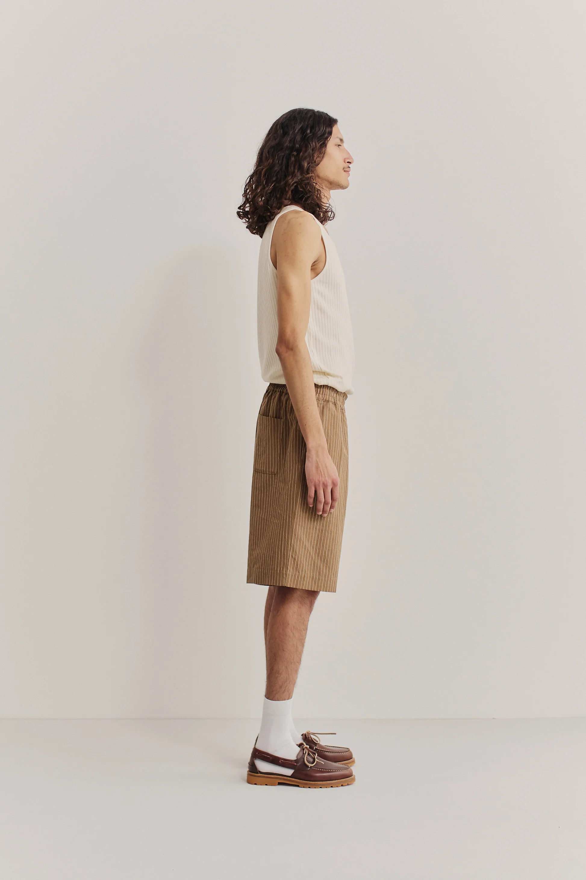 Saleh Shorts Earth Stripe_4