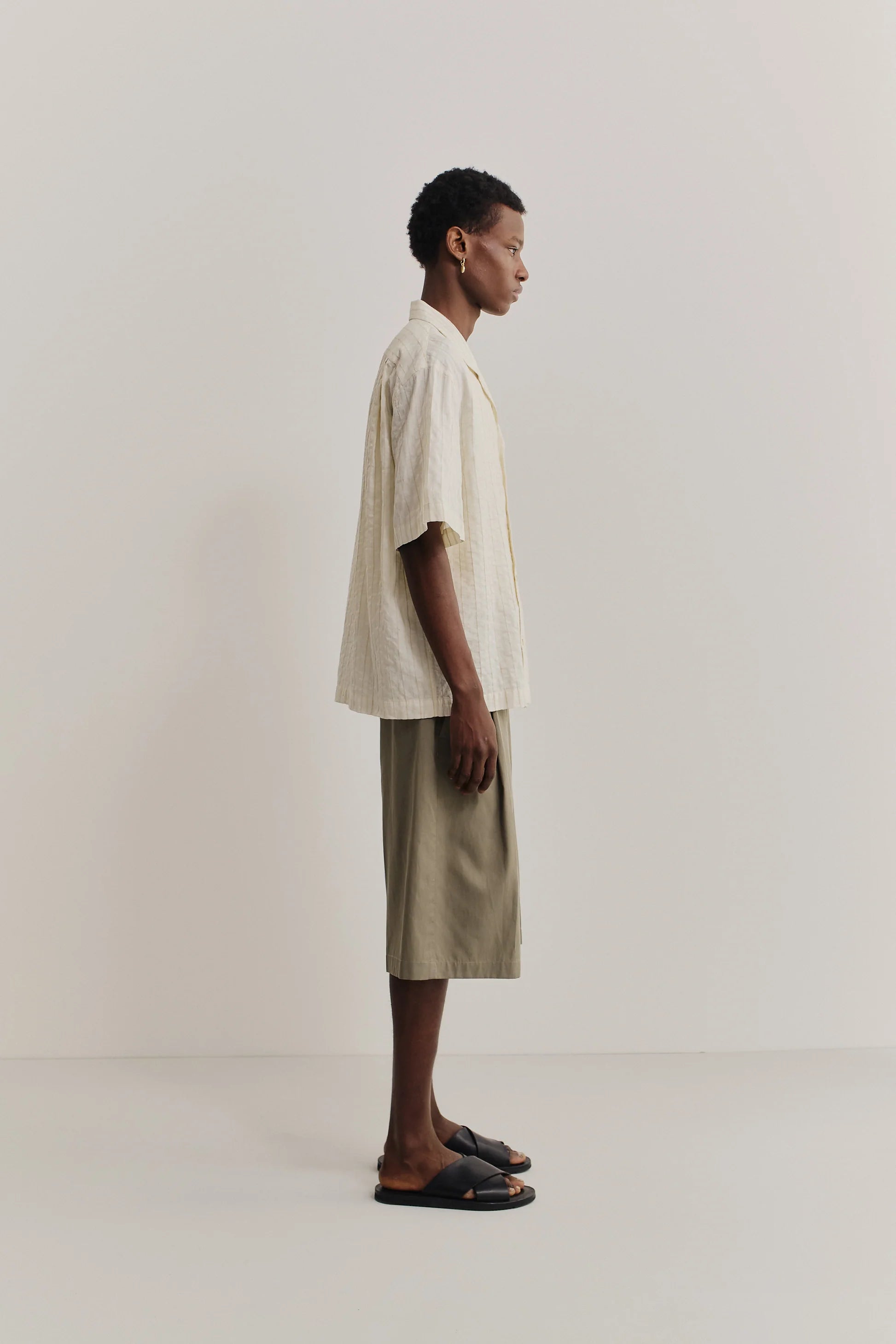Samata Shirt Structured Natural Stripe_4