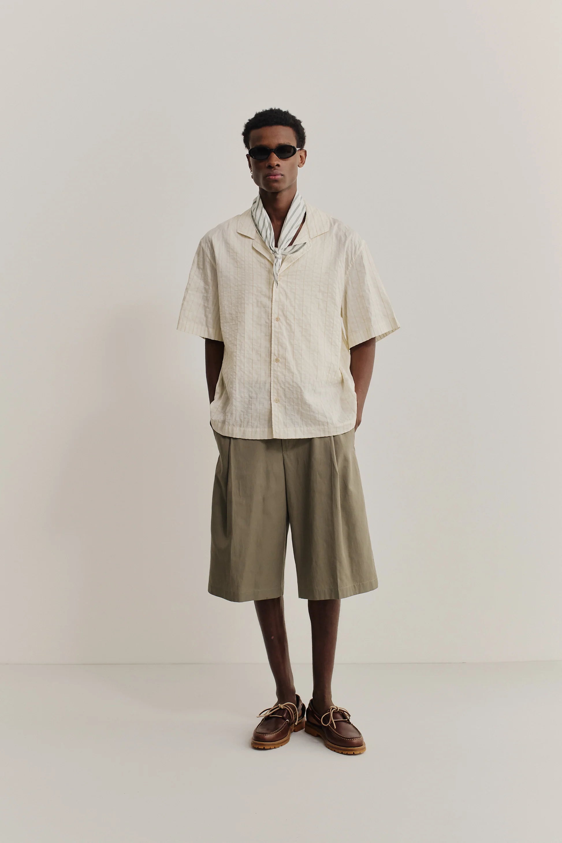 Samata Shirt Structured Natural Stripe_6