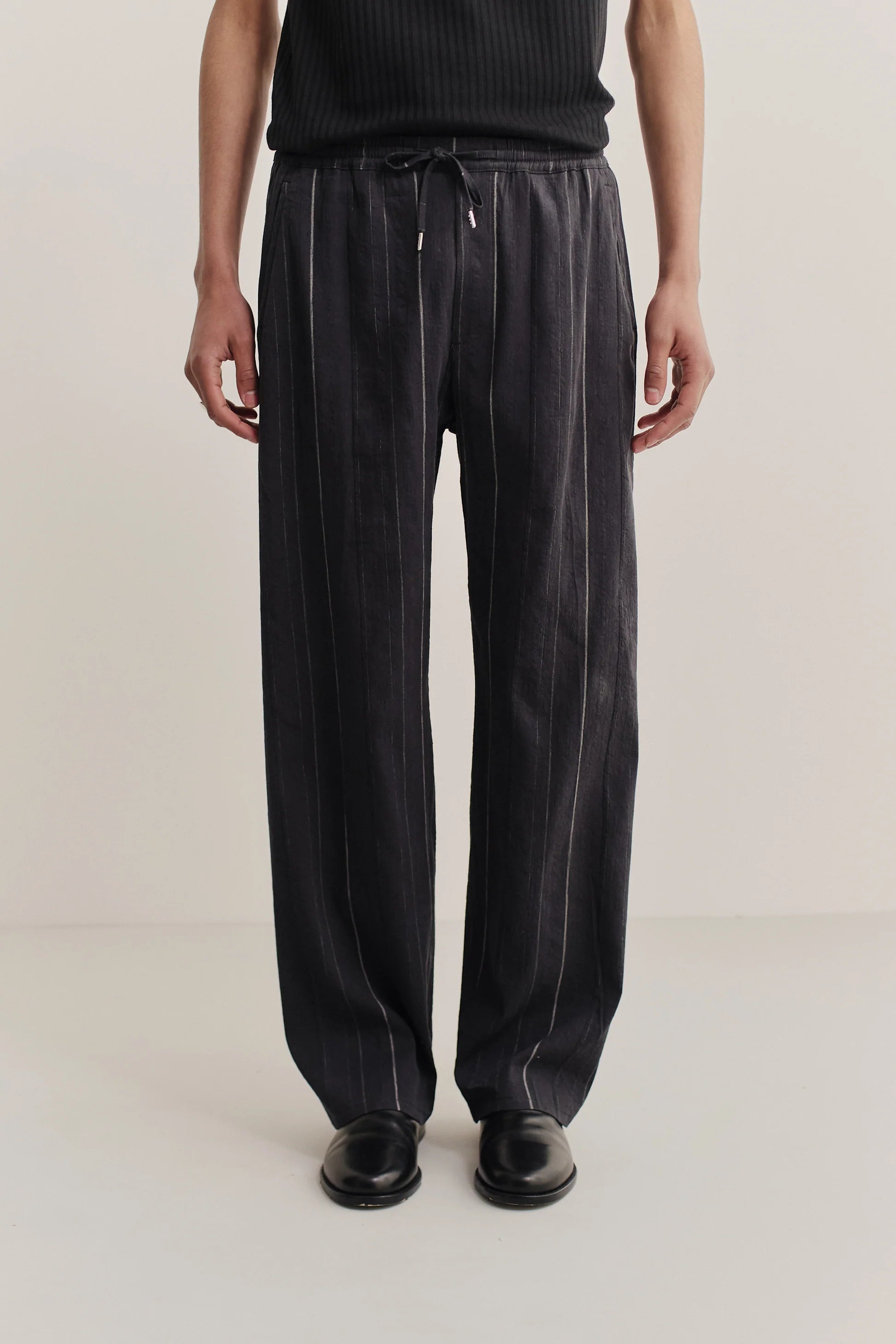 Samurai Trousers Black Chalk Stripe_1