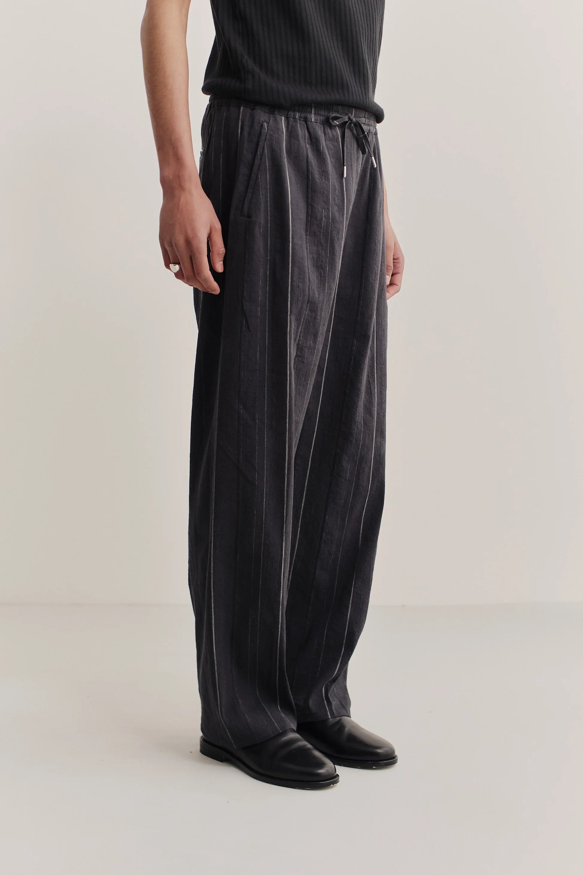 Samurai Trousers Black Chalk Stripe_2