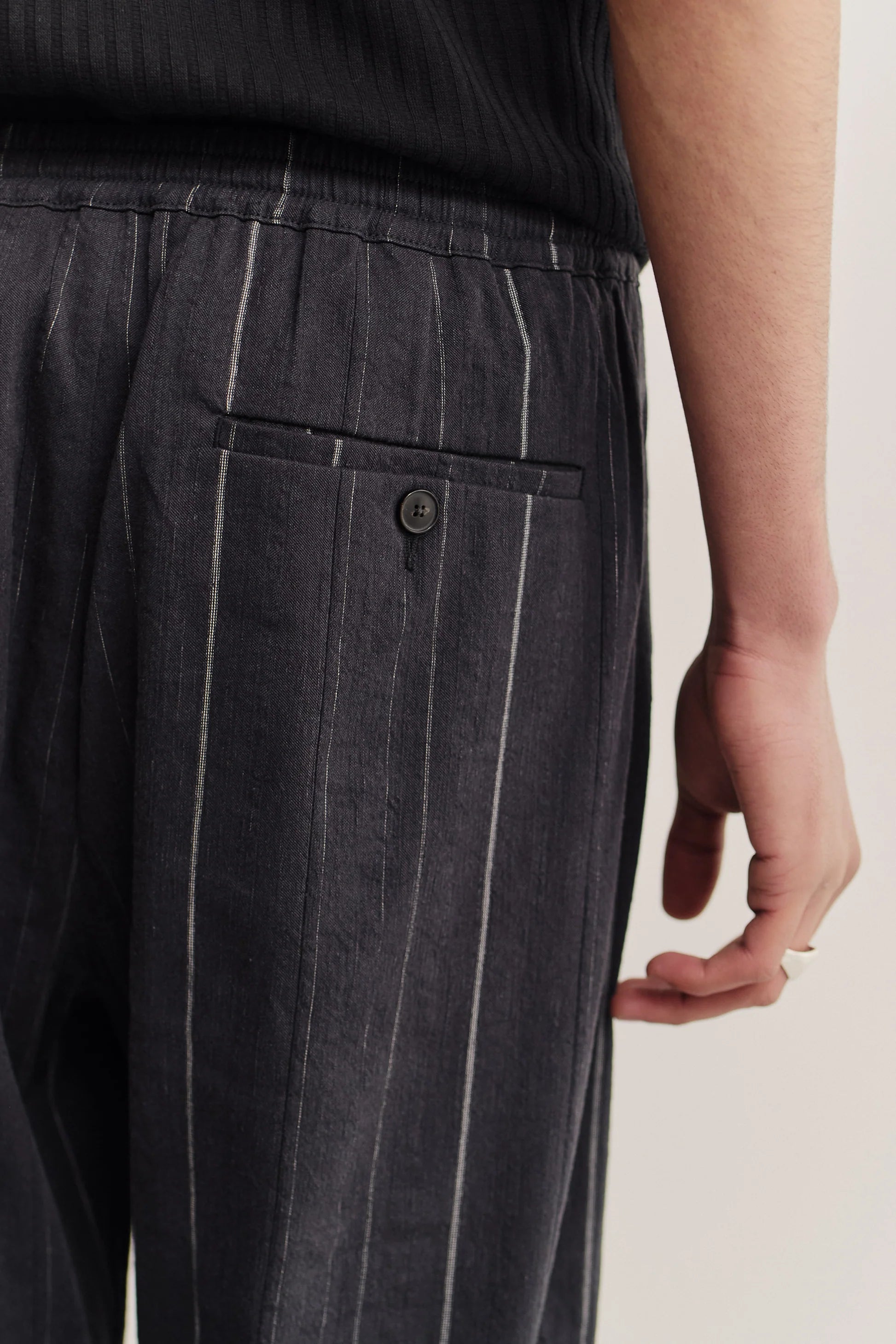 Samurai Trousers Black Chalk Stripe_3