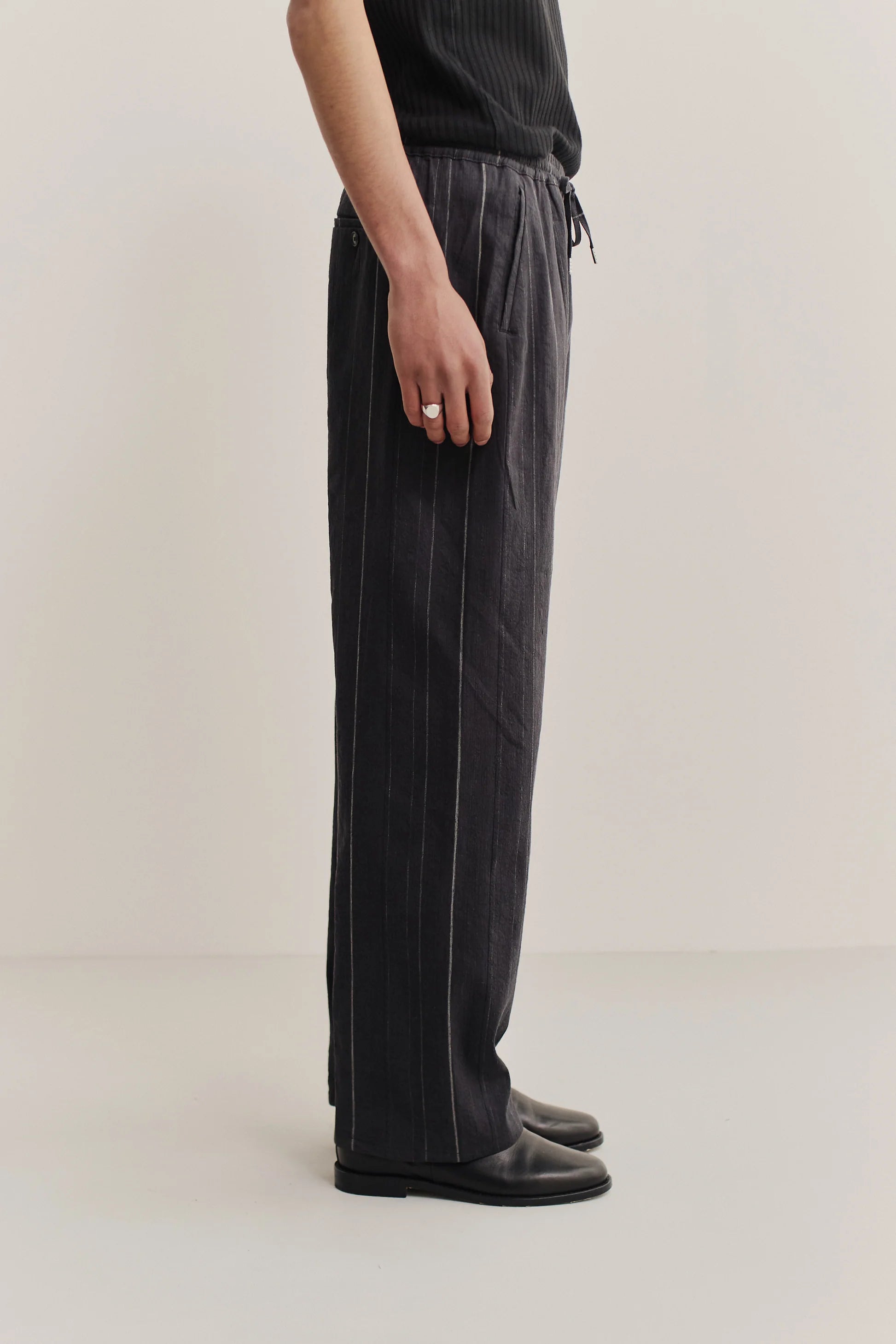 Samurai Trousers Black Chalk Stripe_5
