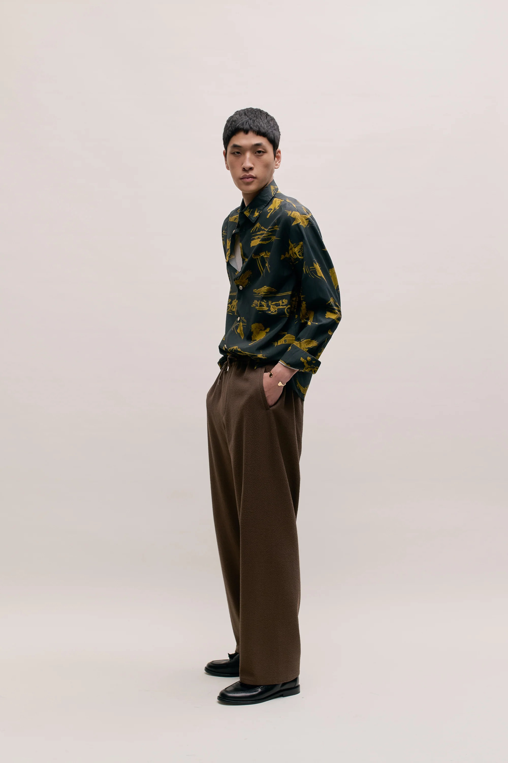 Samurai Trousers Structured Hazel
