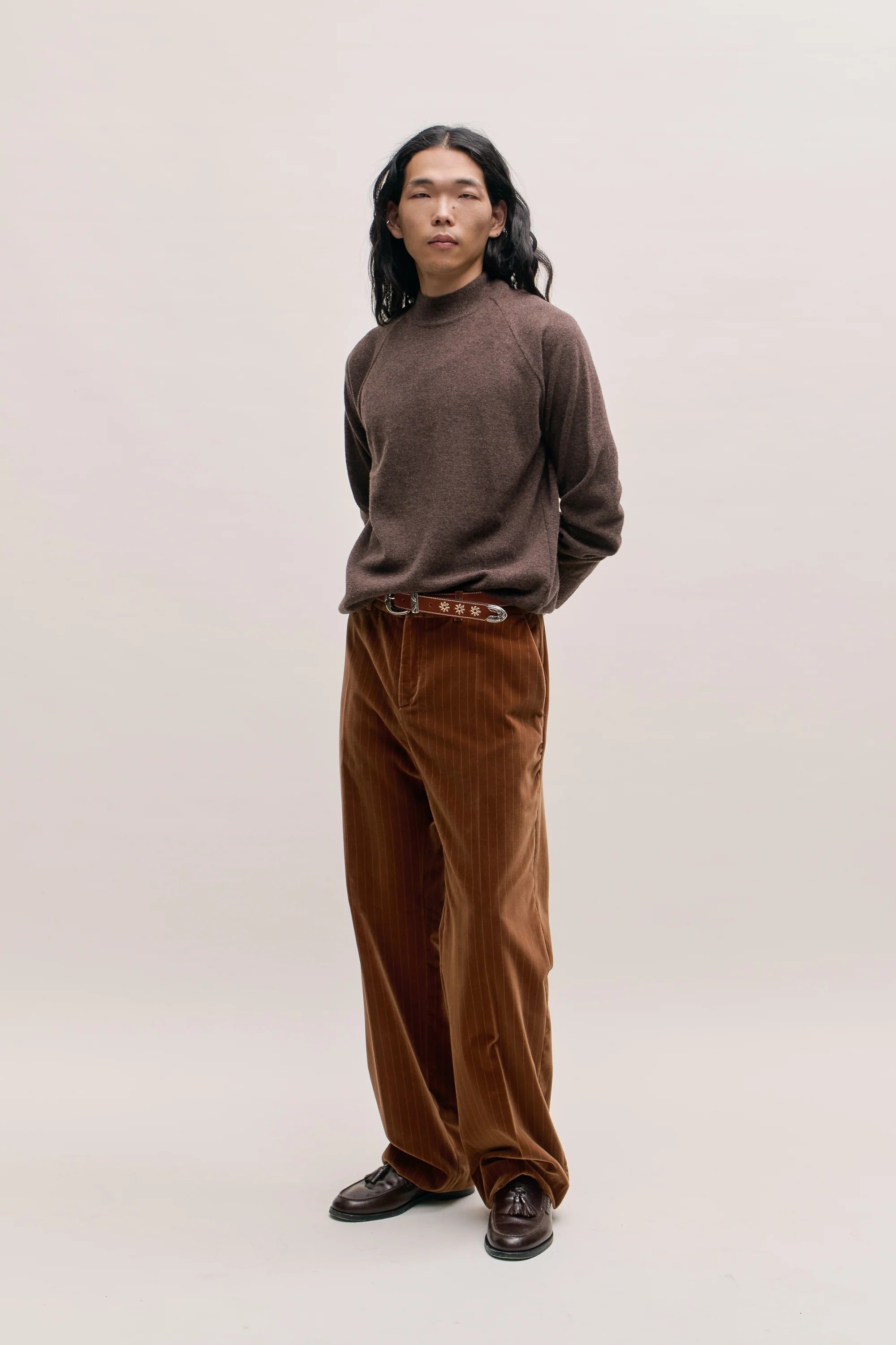 Tailored Wide Trousers Buckthorn Velvet_1