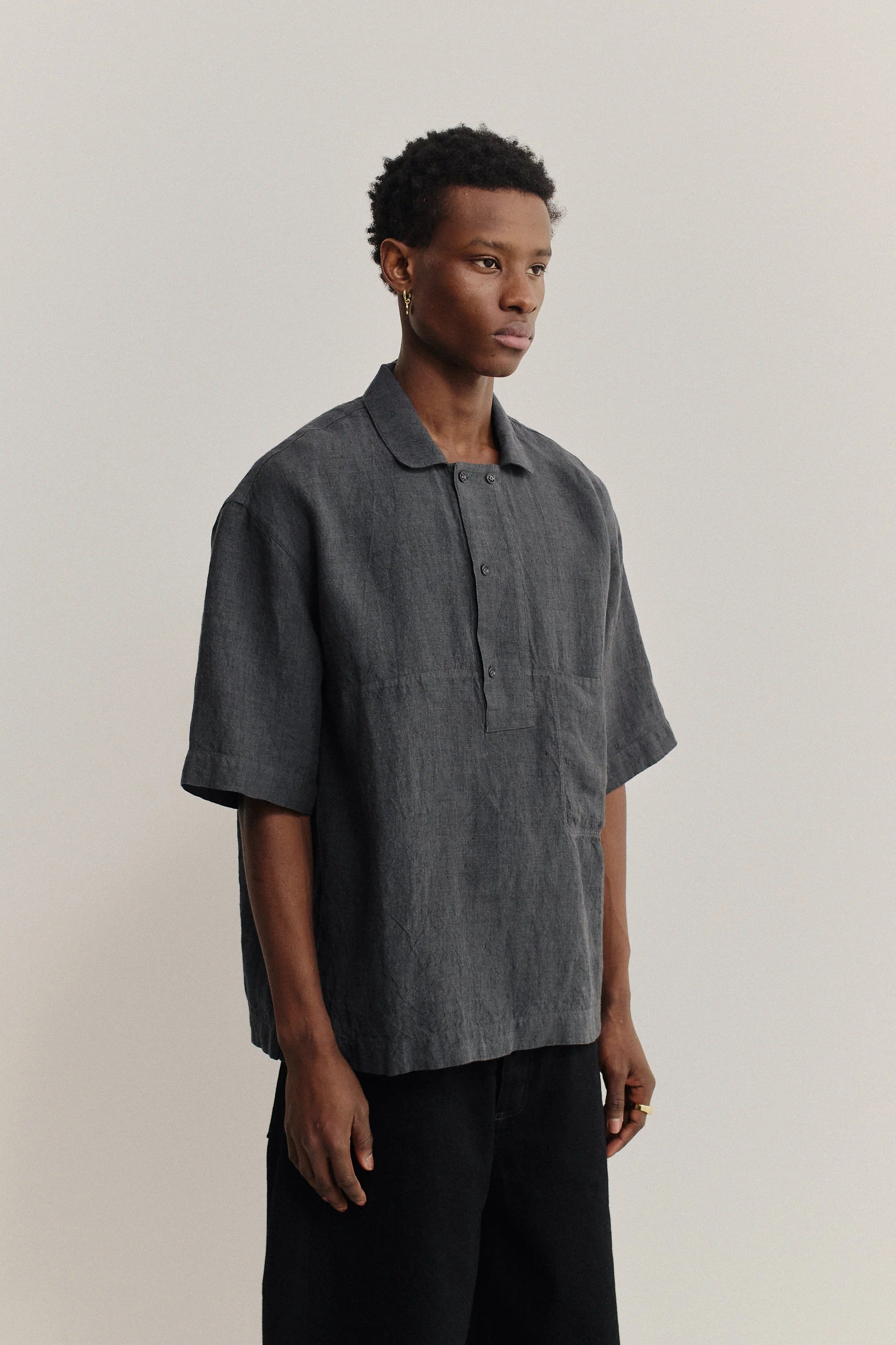 Taita Shirt Coal Linen