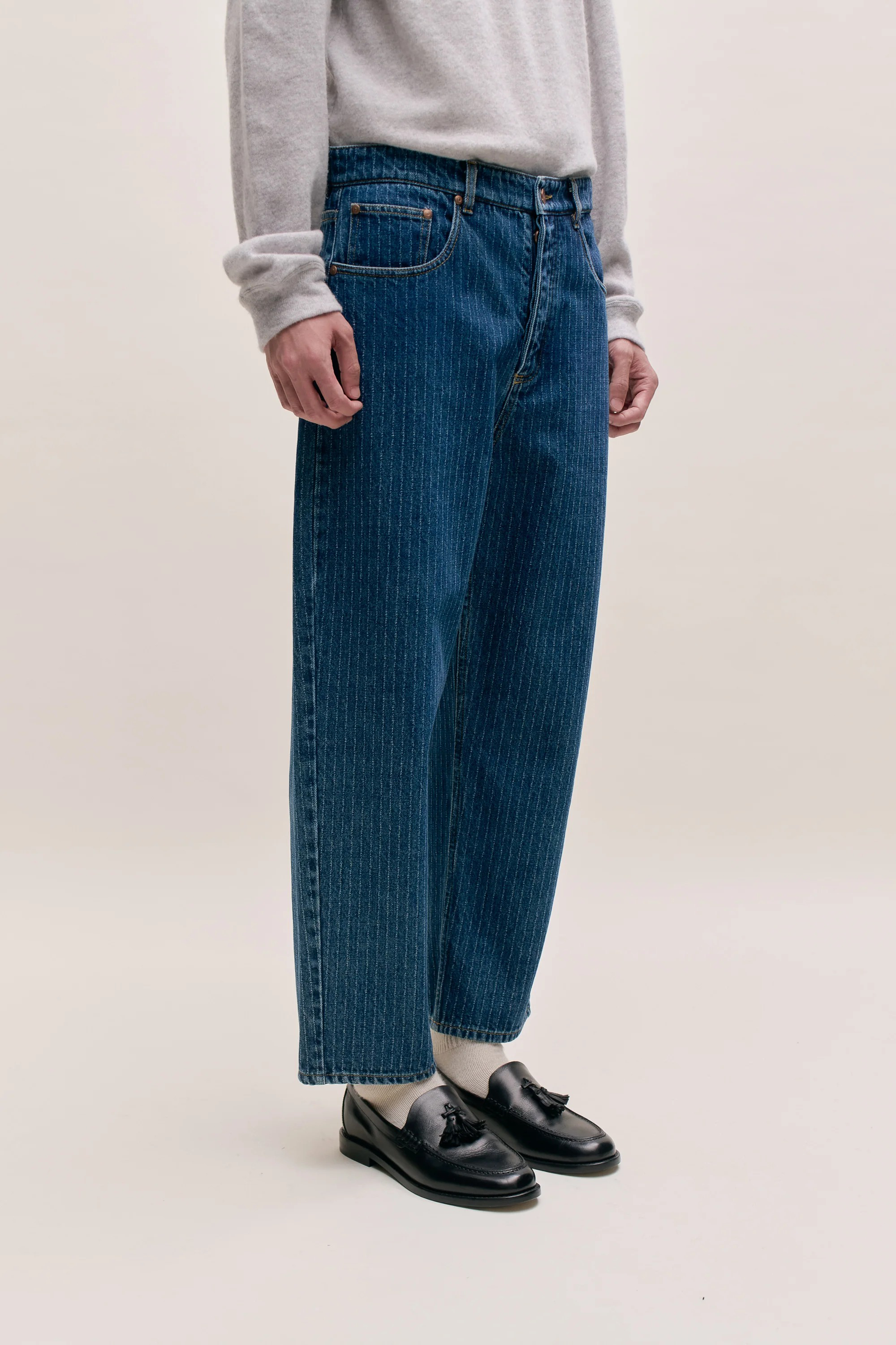 Terek Jeans Ribbed Blue Denim