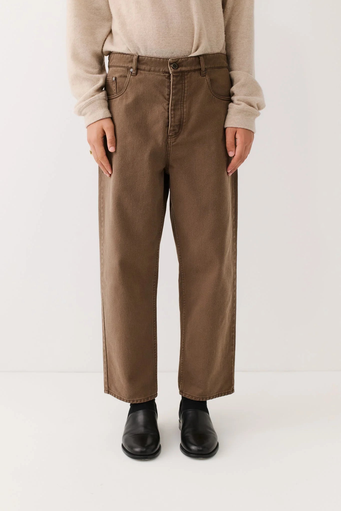 Terek Jeans Washed Brown Twill_2