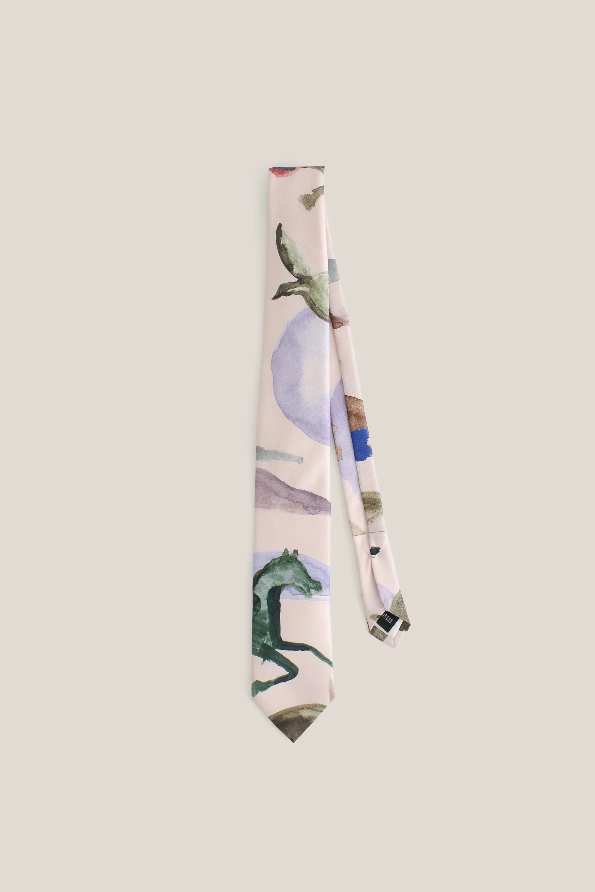 Tulio Tie Navy Running Horses