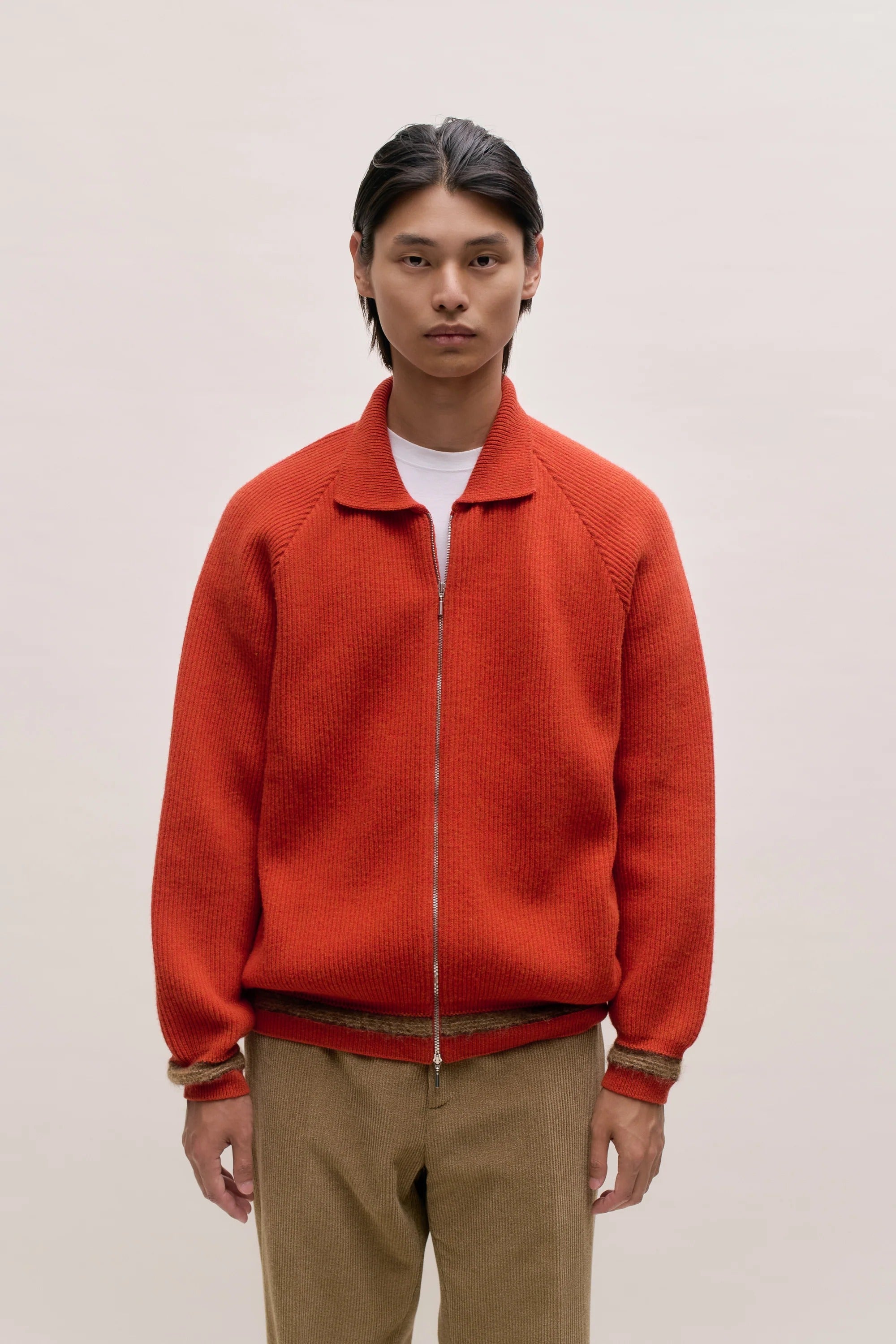 Zaya Zip Jacket Orange Melange_1