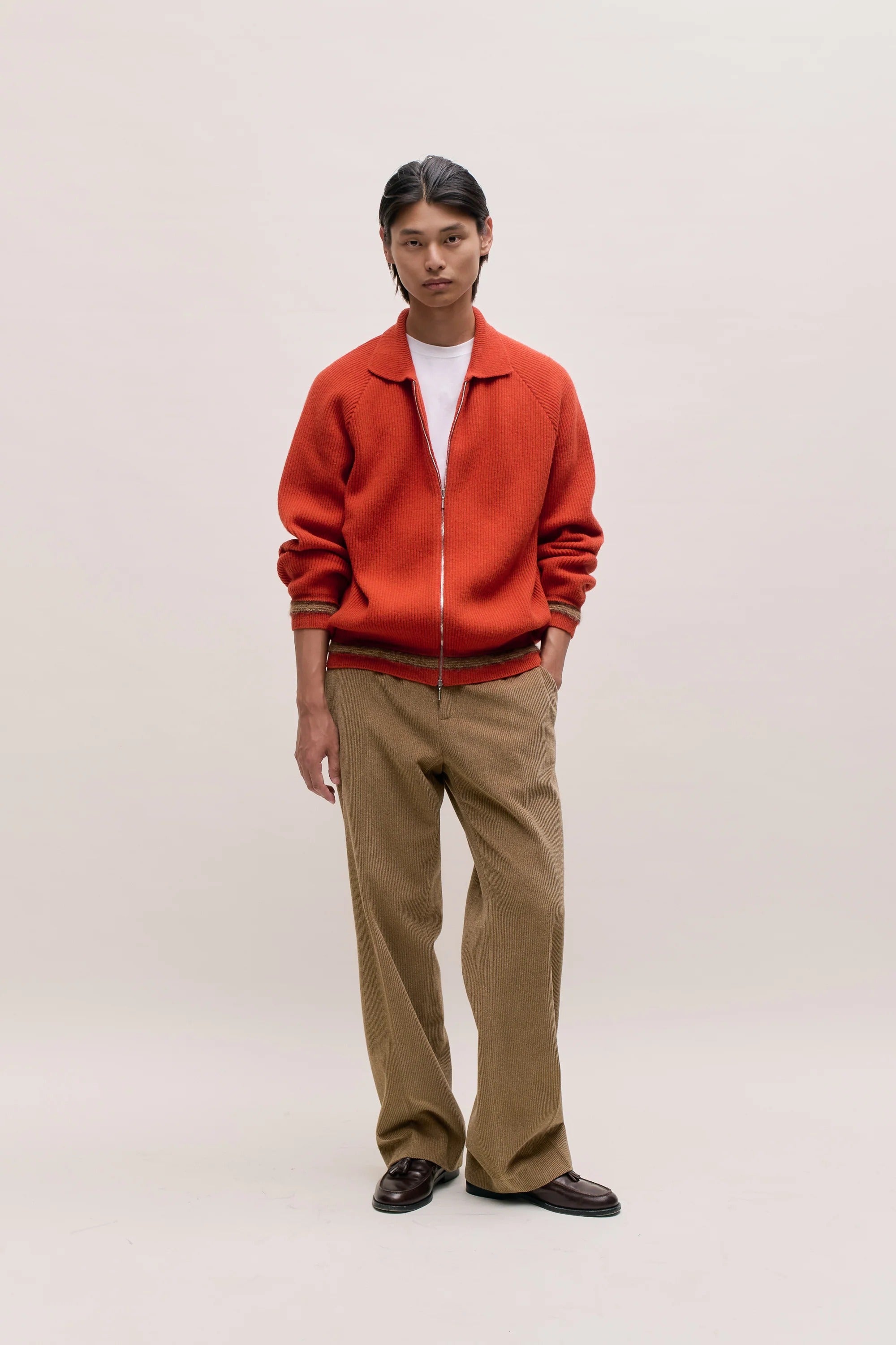 Zaya Zip Jacket Orange Melange