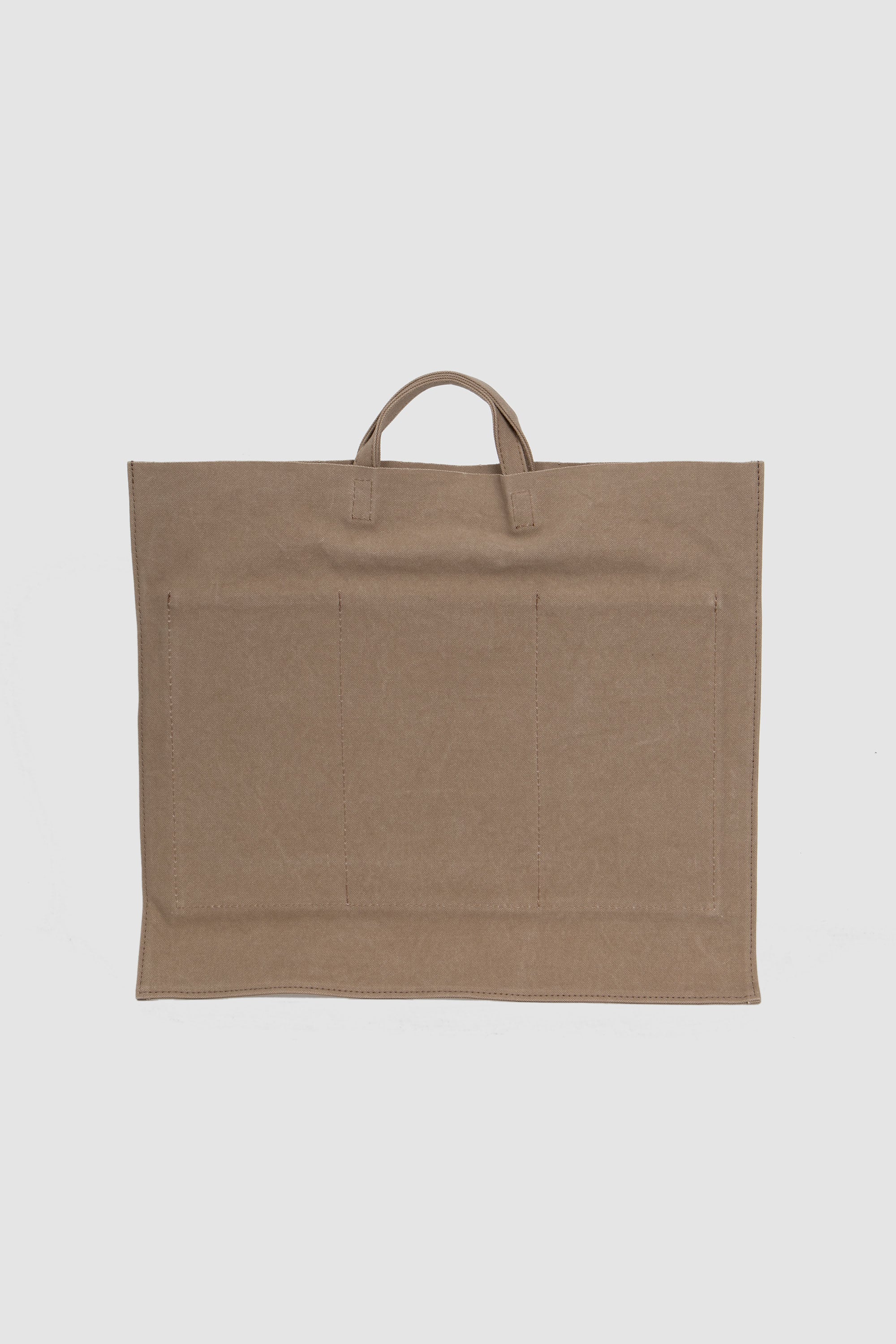 Flat Canvas Tote Beige