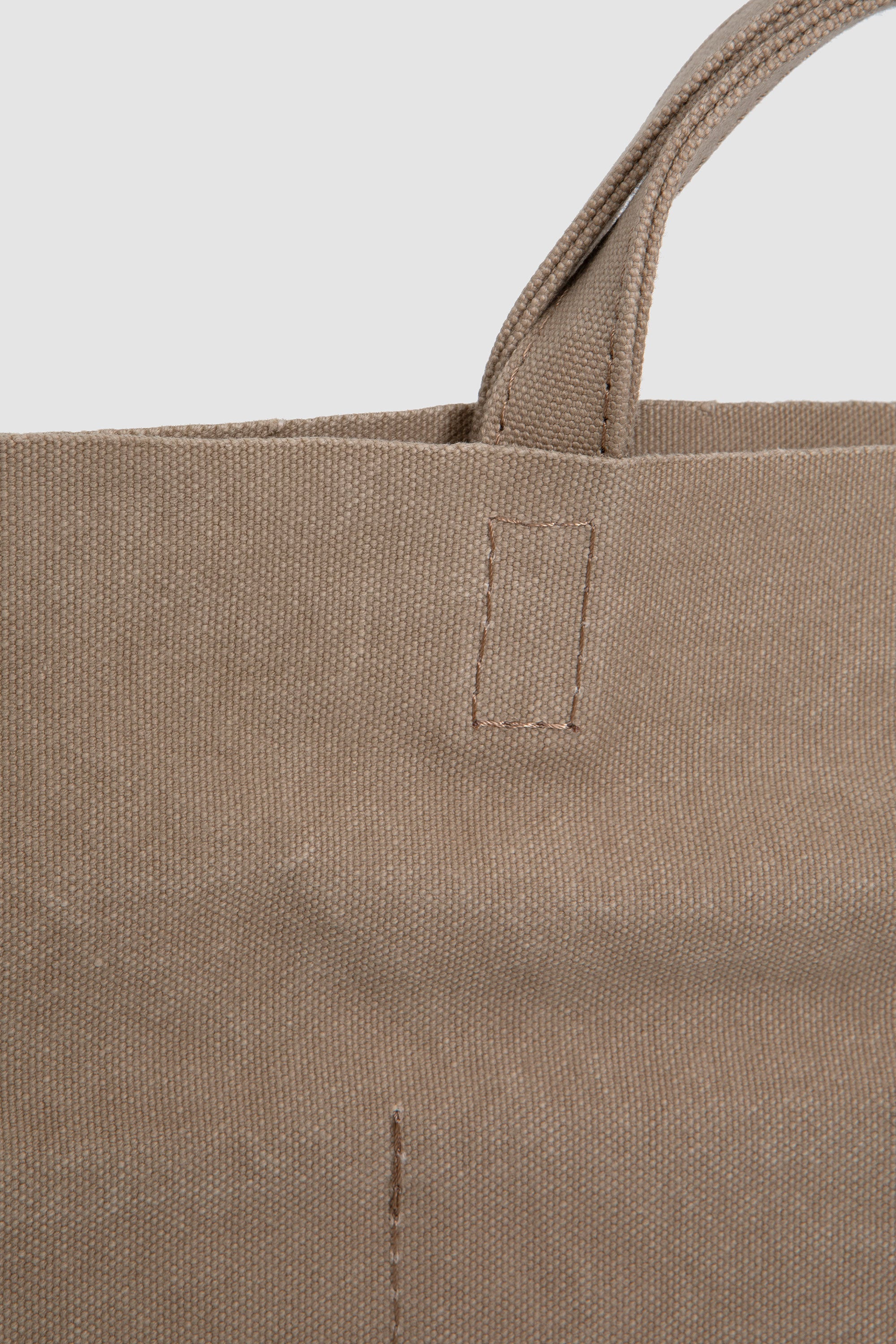 Flat Canvas Tote Beige