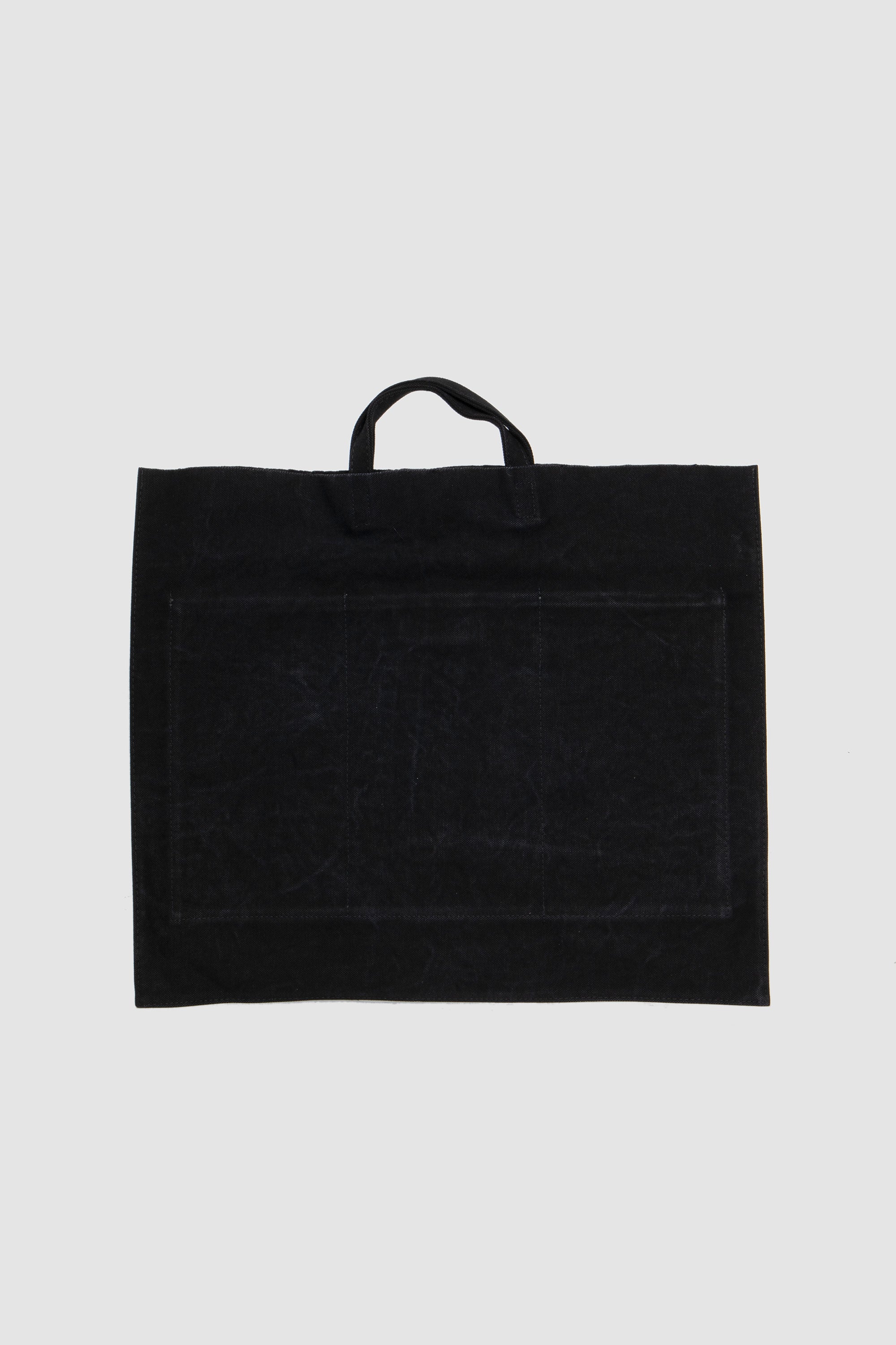 Flat Canvas Tote Black_1