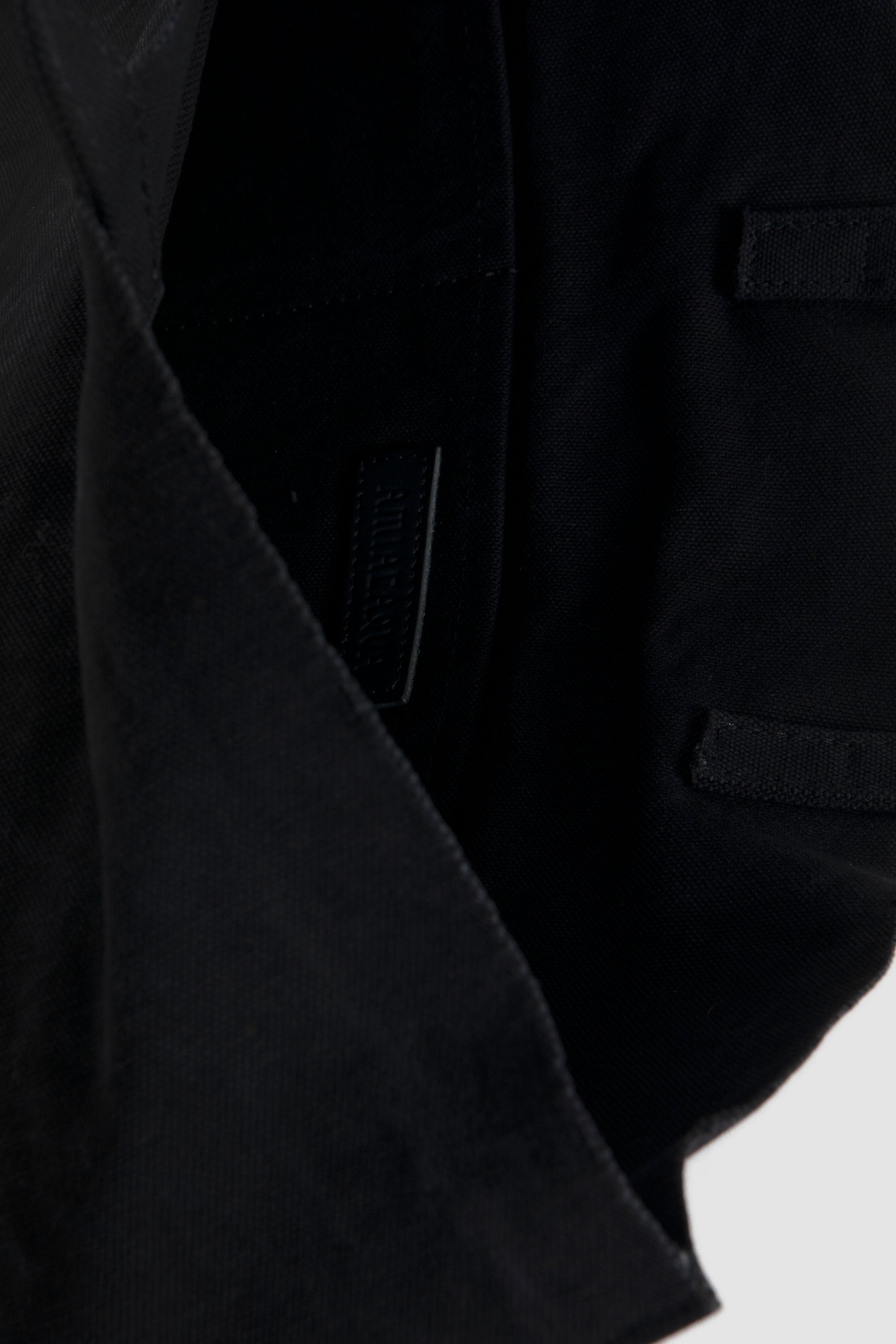 Flat Canvas Tote Black_3