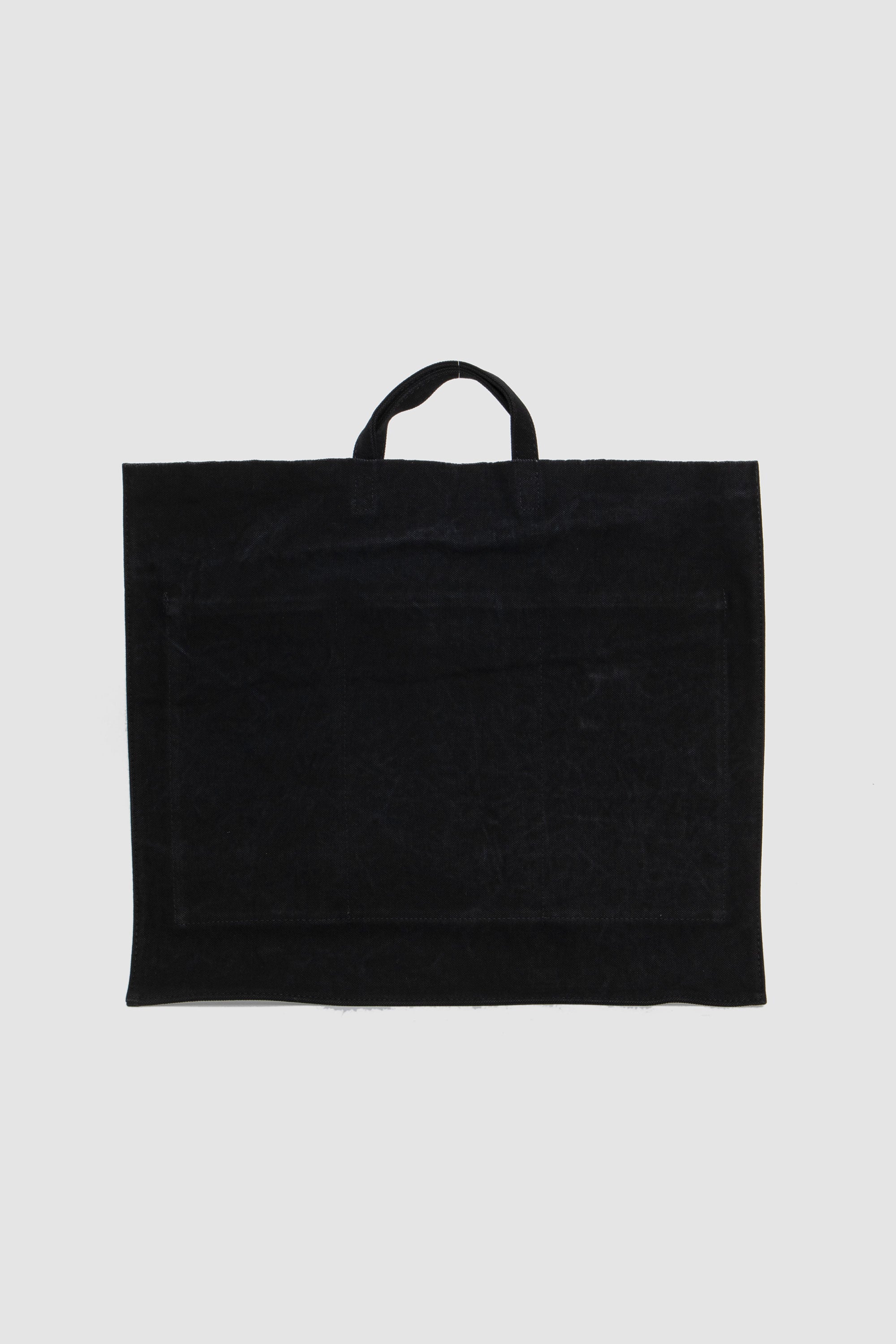 Flat Canvas Tote Black_4