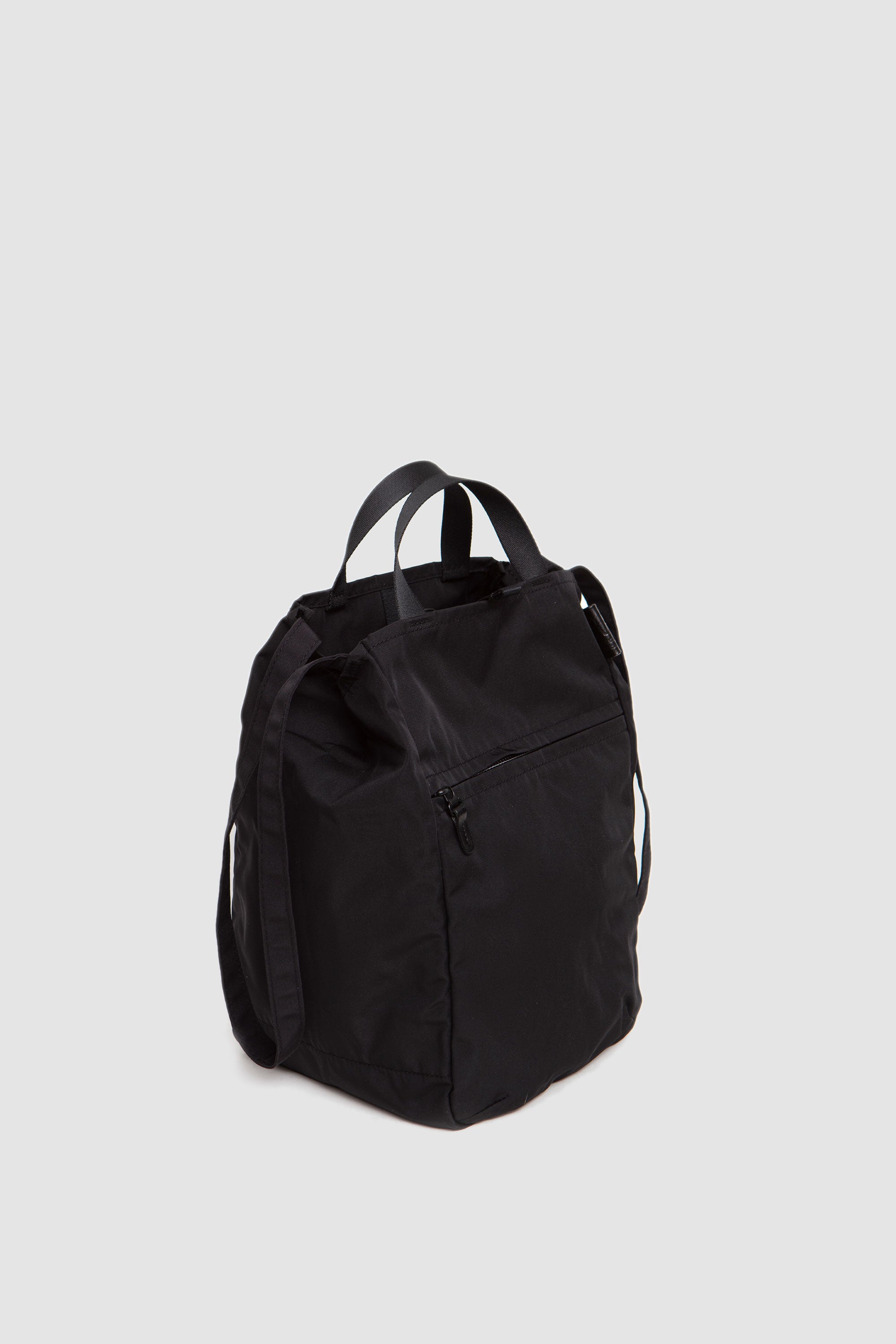 Gabardine Zippy Tote (M) Black_3
