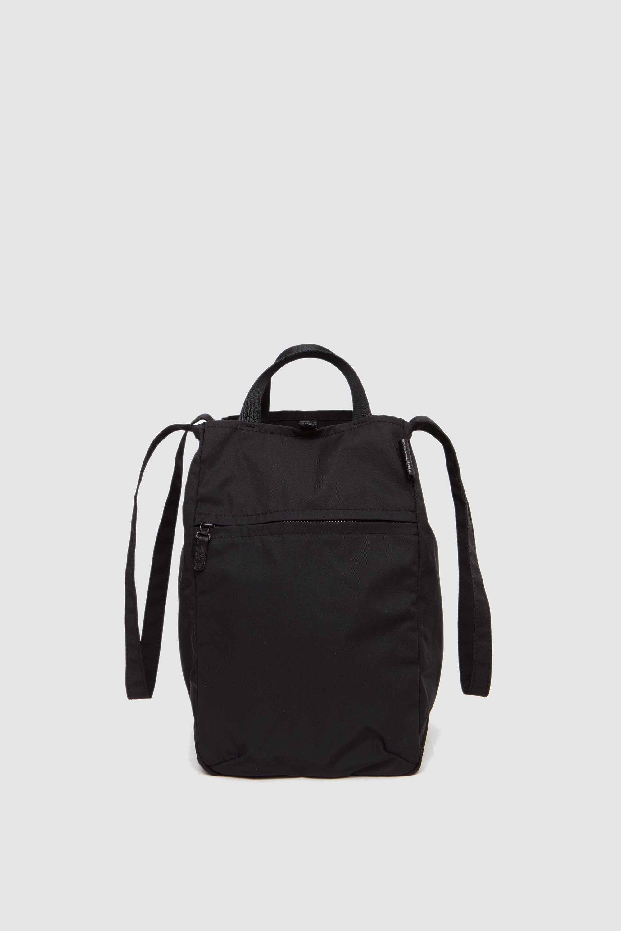 Gabardine Zippy Tote (M) Black_5