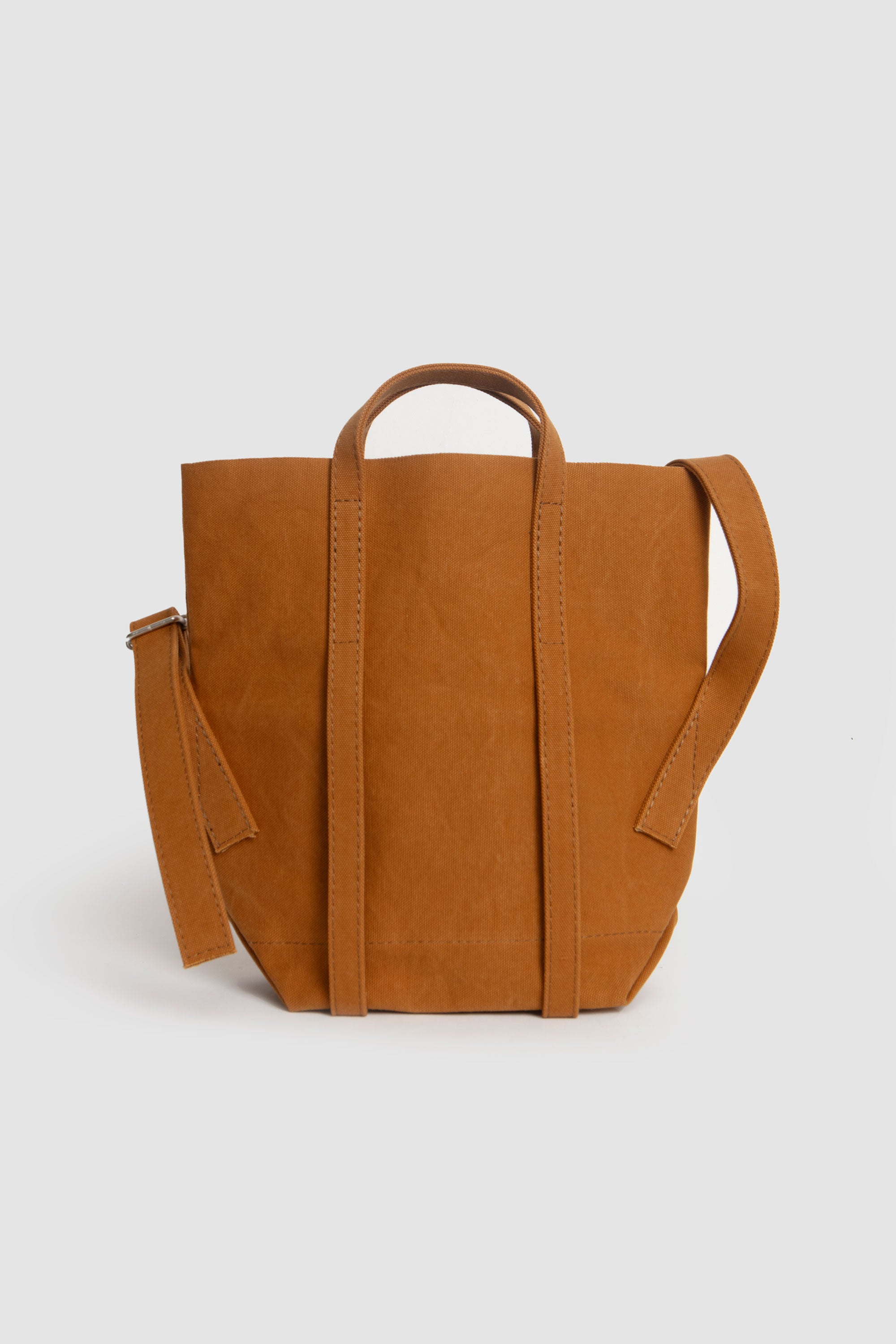 Washed Canvas 2way Messenger Bag S Mustard_4