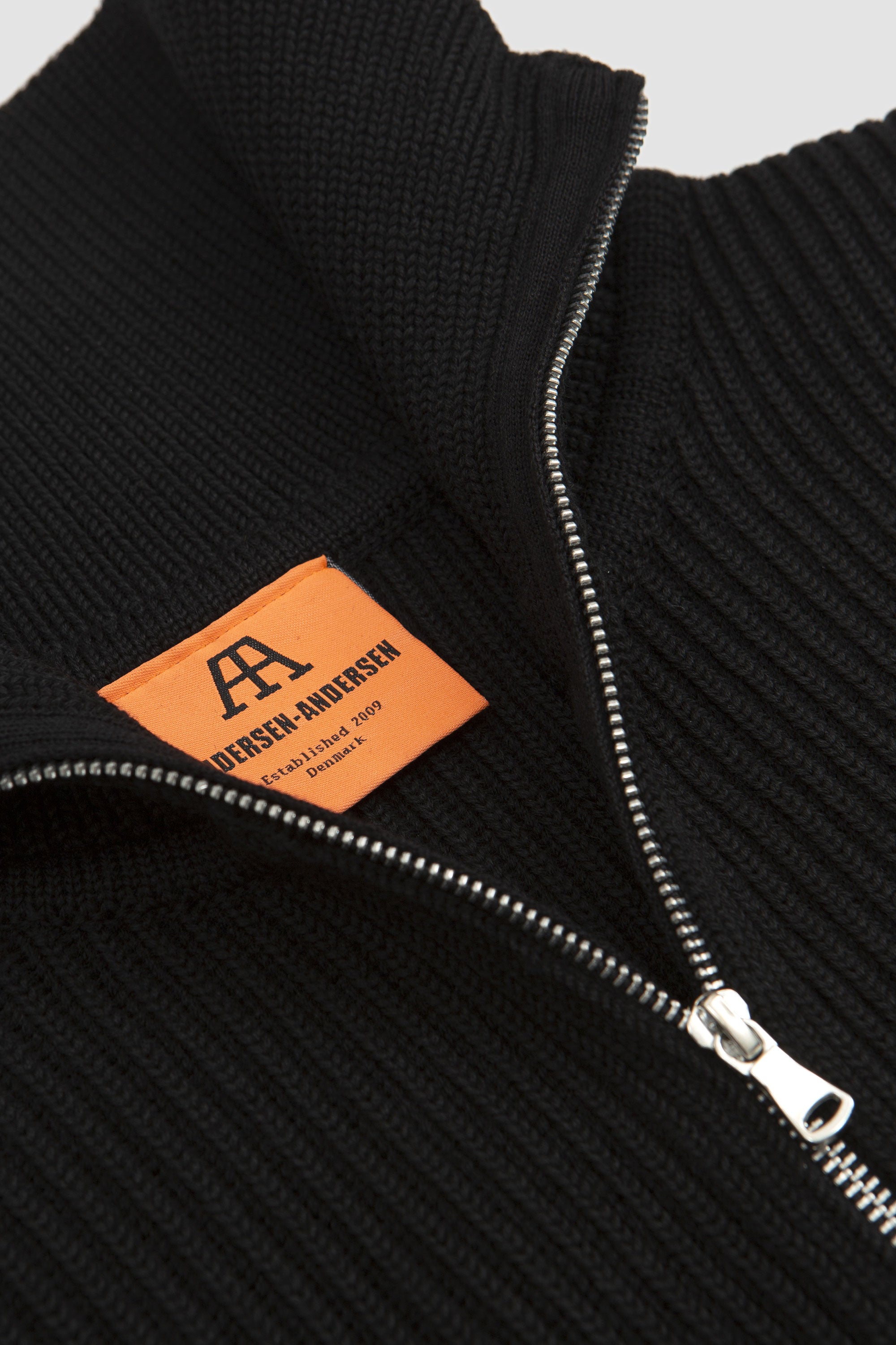 Navy Full-Zip Pockets Black