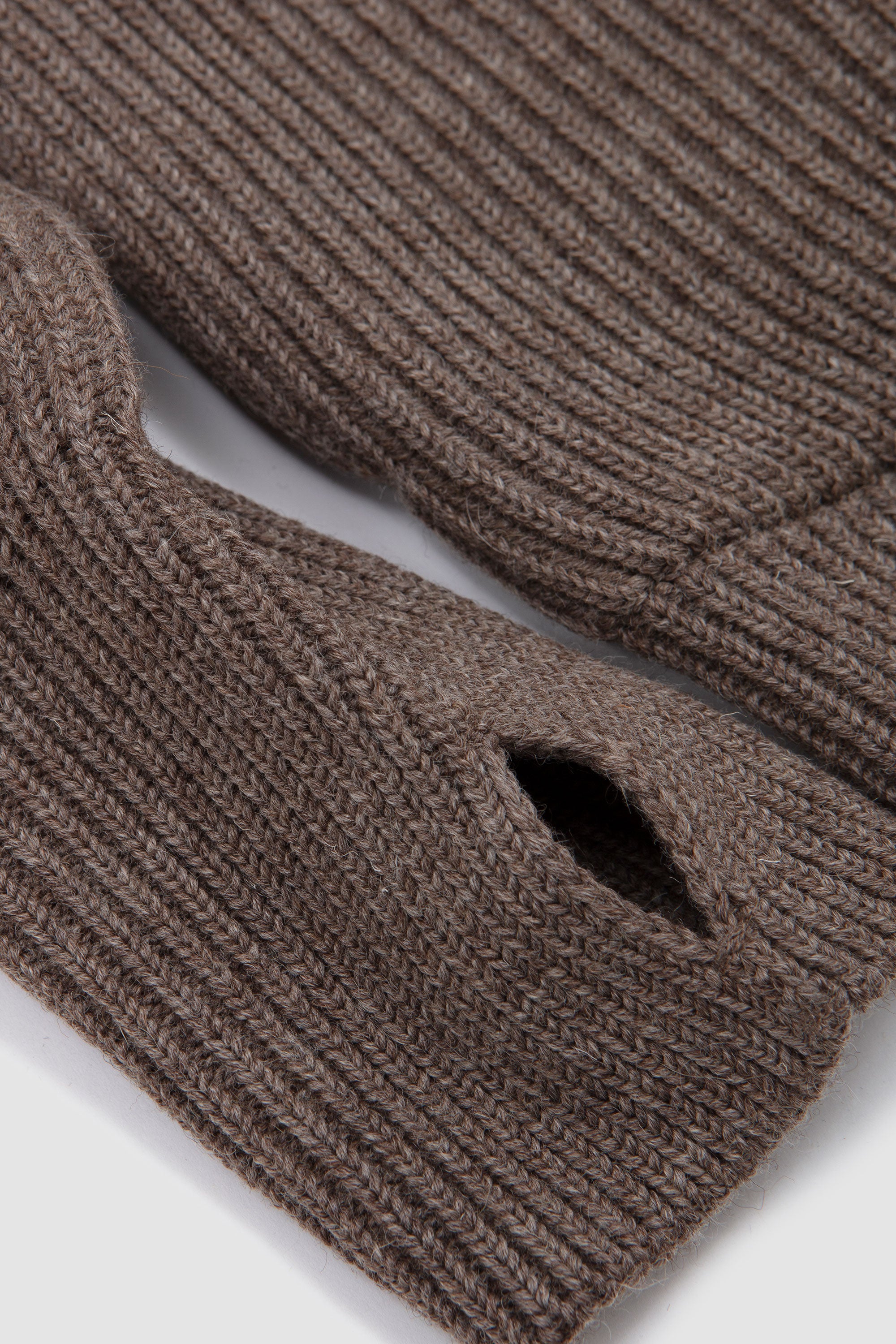 Navy Full-Zip Pockets Natural Taupe