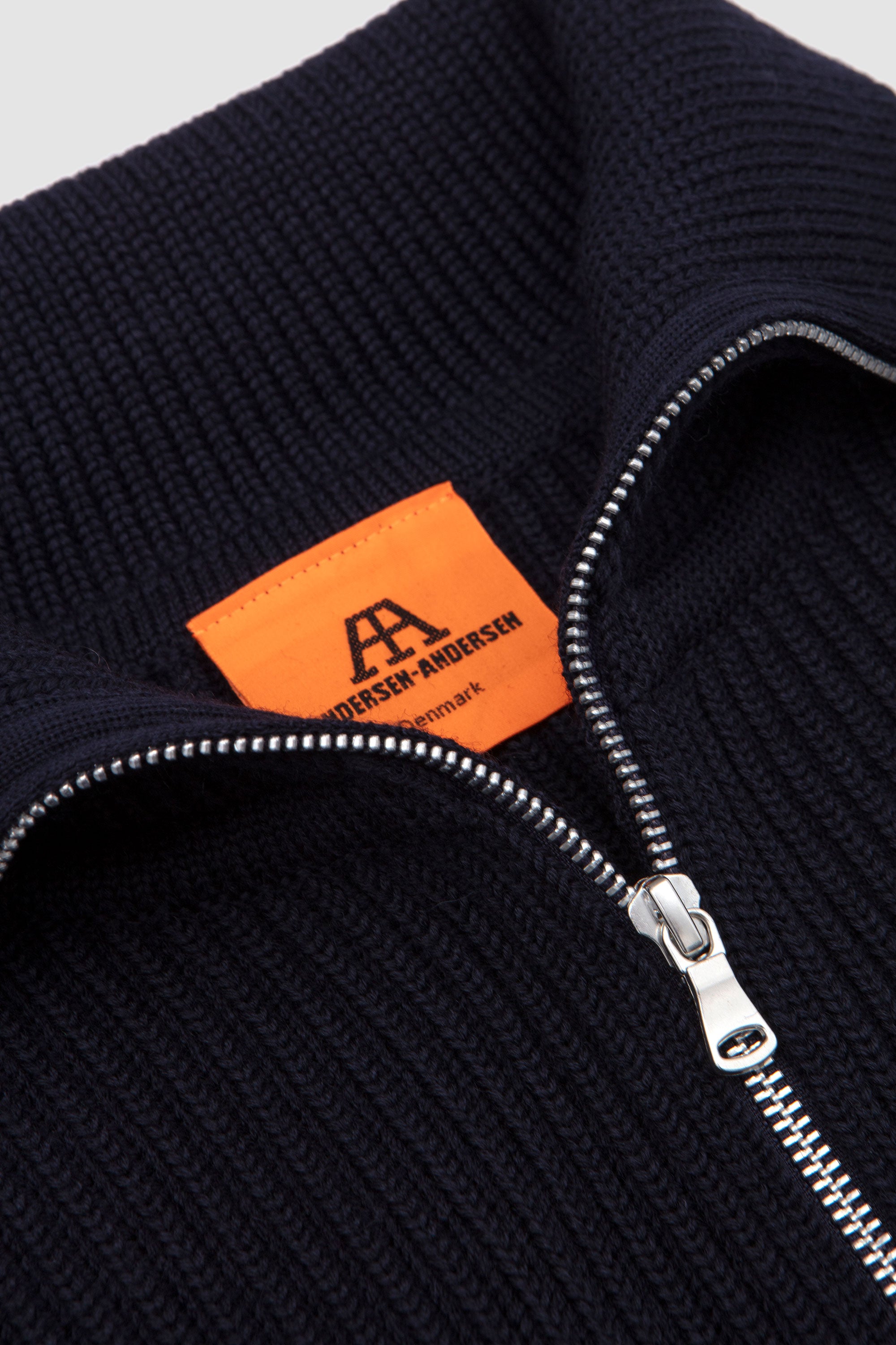 Navy Full-Zip Pockets Navy Blue
