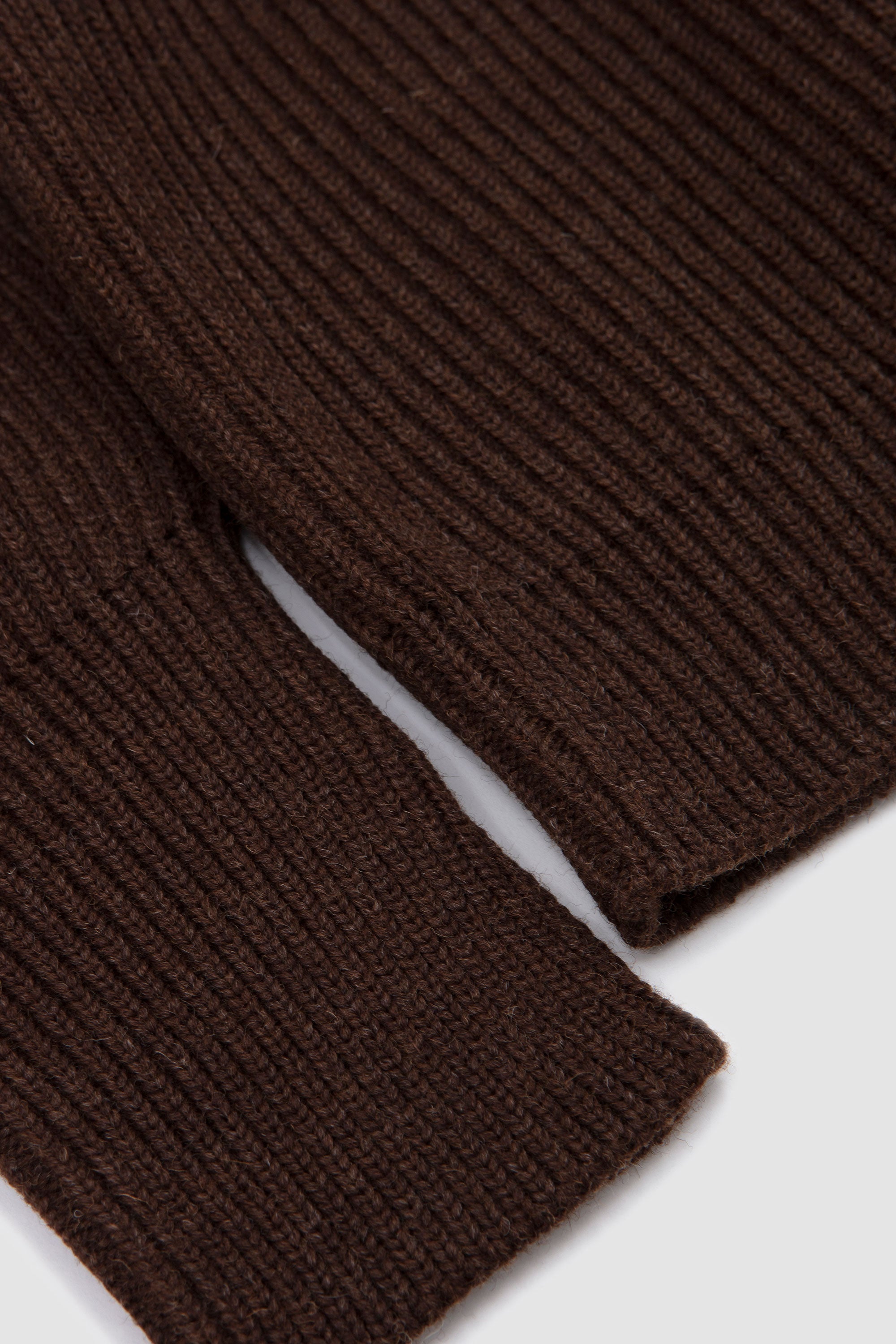 Navy Half-Zip Natural Brown