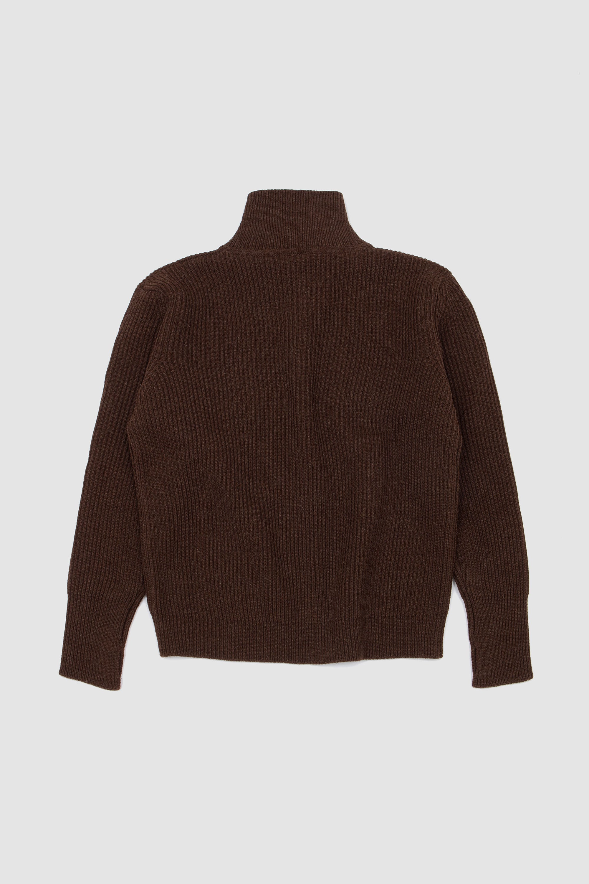 Navy Half-Zip Natural Brown_4