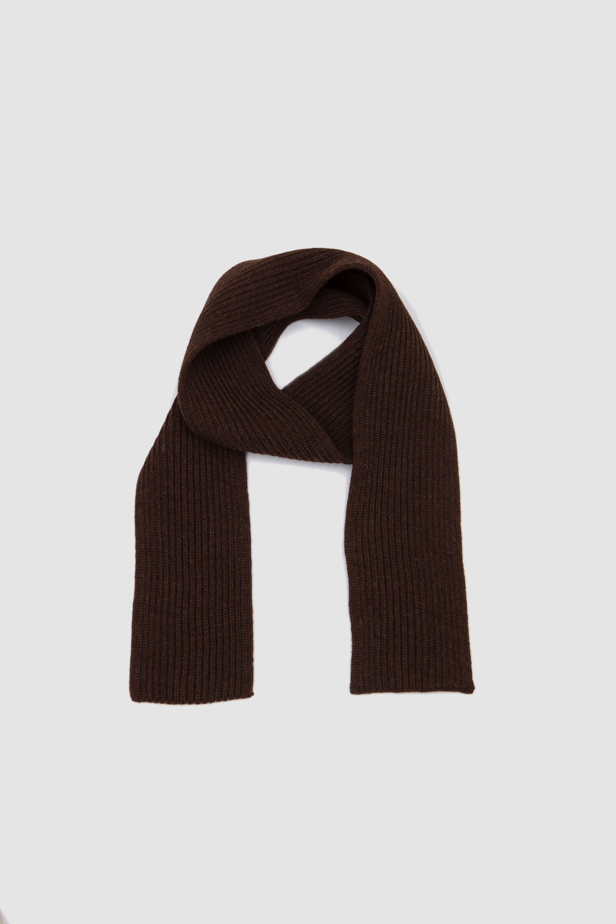 Short Scarf Natural Brown