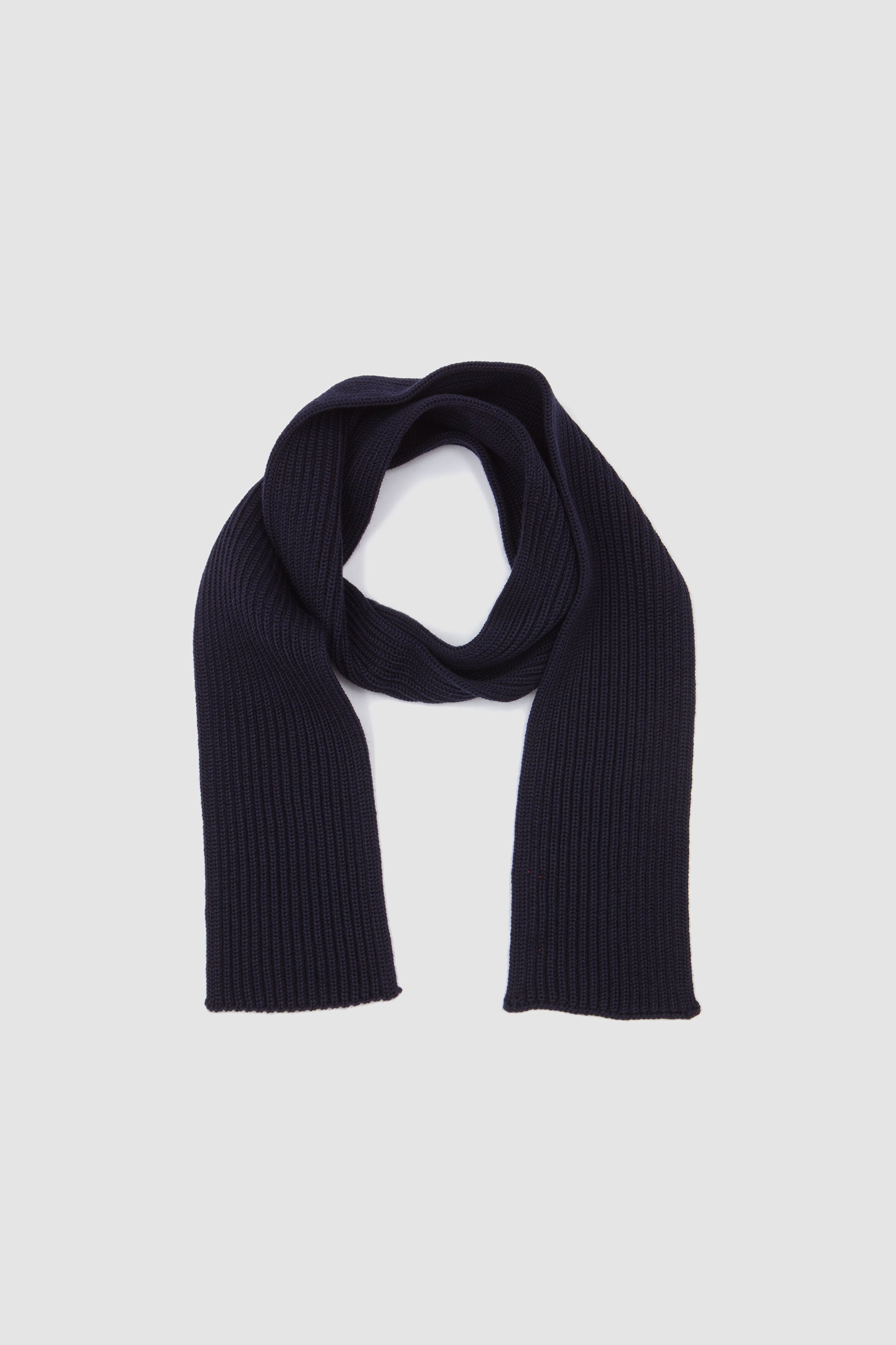 Short Scarf Navy Blue