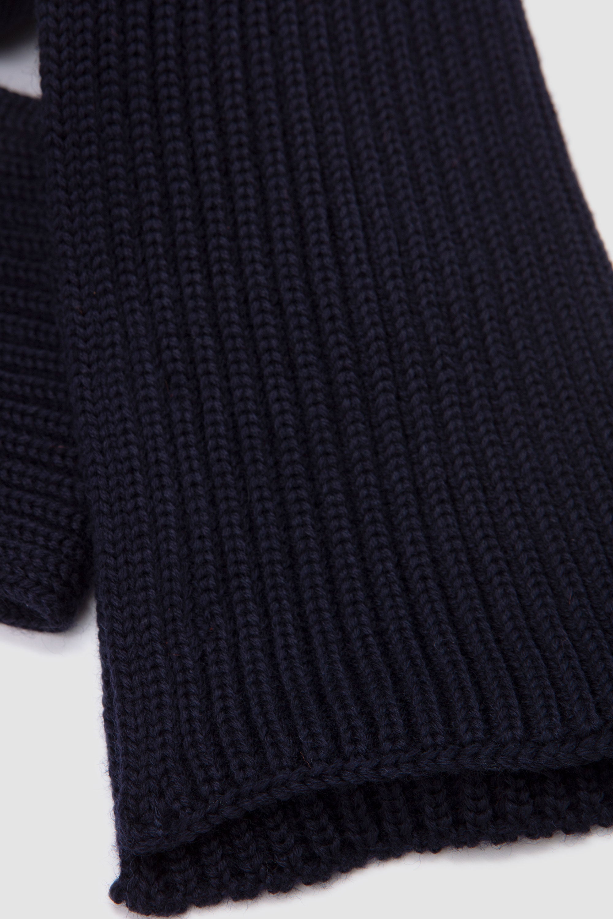 Short Scarf Navy Blue